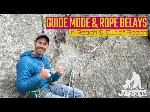 Belaying in Guide Mode on rope belays with a Black Diamond ATC Guide, DMM Pivot etc. Climbing How To (Copy)