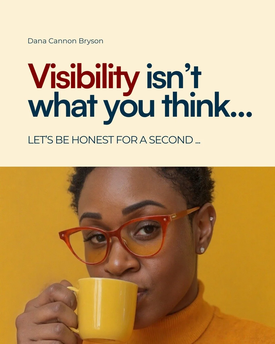 Visibility isn&rsquo;t about being everywhere. It&rsquo;s about being understood.

I&rsquo;ve watched too many smart people burn out trying to stay visible without structure.

Real visibility should support your life,  not drain it.

If this resonate