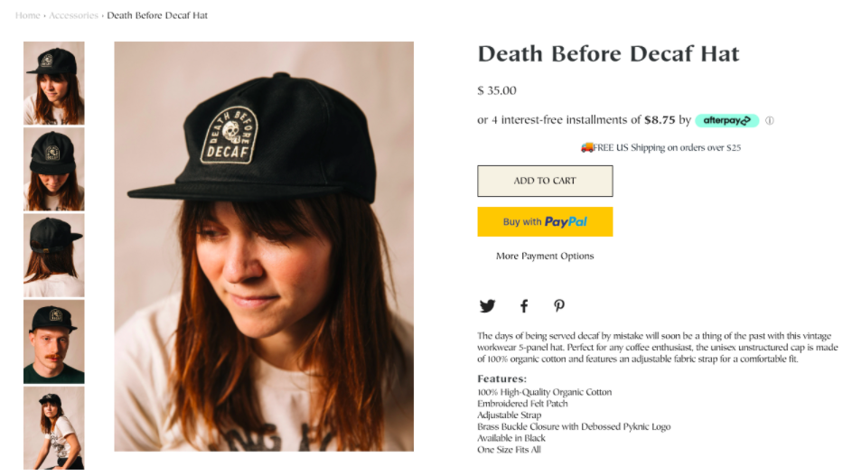Pyknic Product Descriptions (Death Before Decaf Hat).png