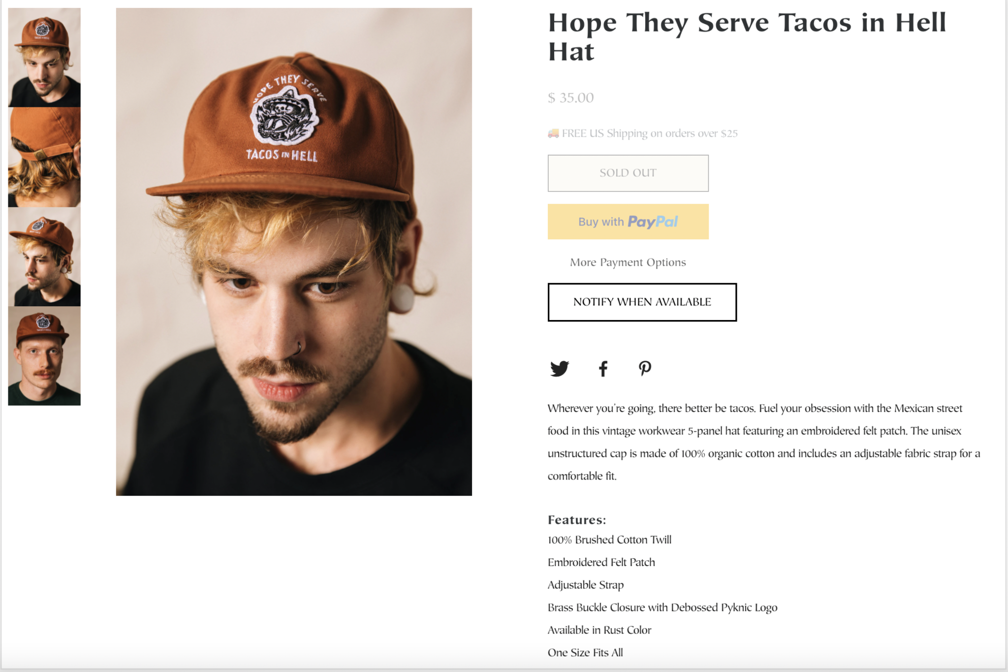 Pyknic Product Descriptions (Hope They Serve Tacos in Hell Hat).png