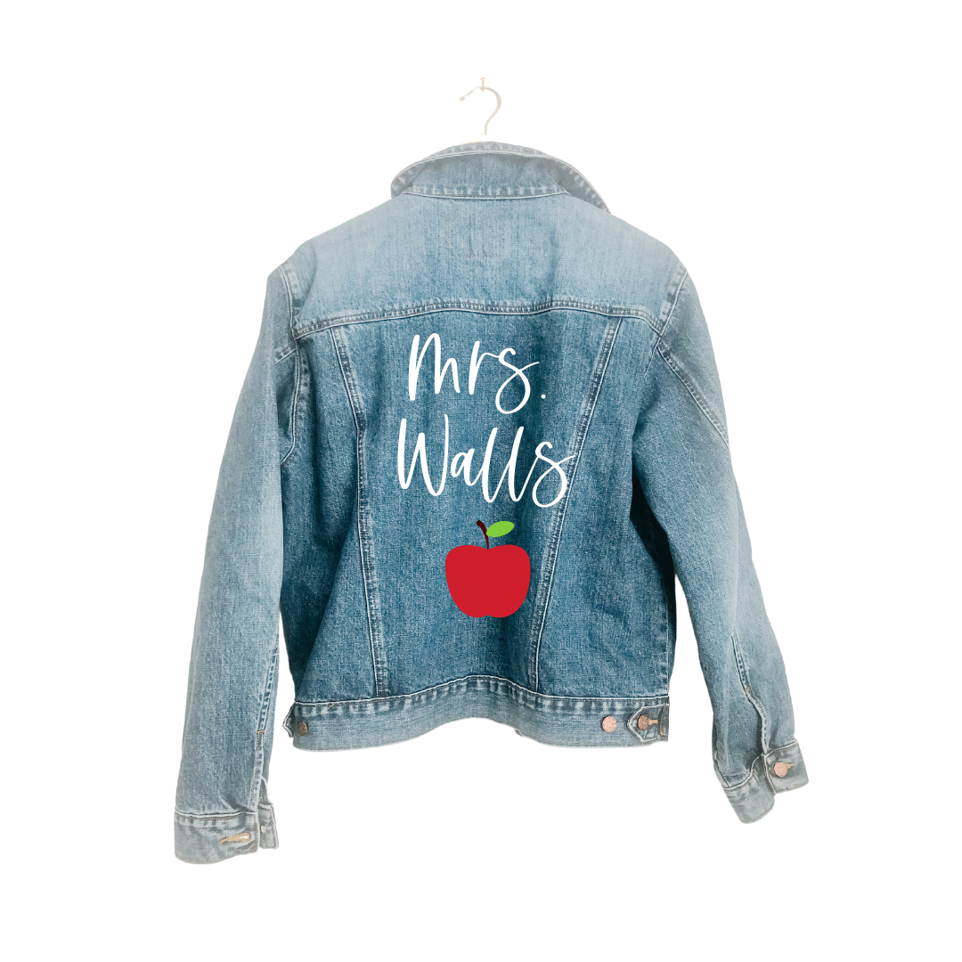 Children's Denim Jacket — Stroman Studios Calligraphy
