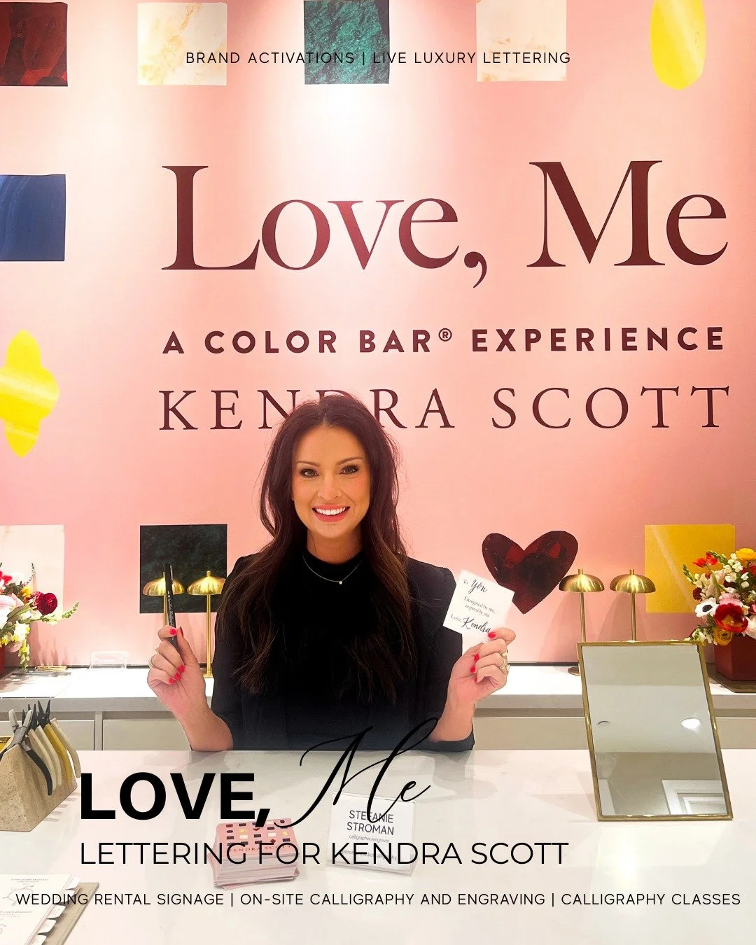 What a dream of a weekend 💕

I had the absolute honor of lettering in-store at Kendra Scott SouthPark this past weekend, and I&rsquo;m still soaking it all in.

From the beautiful jewelry to creating an unforgettable experience for customers, my fav