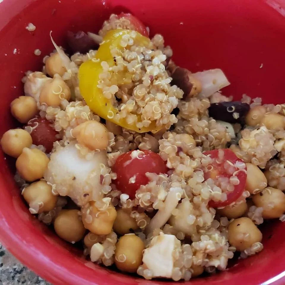 Greek Chickpea Quinoa Salad