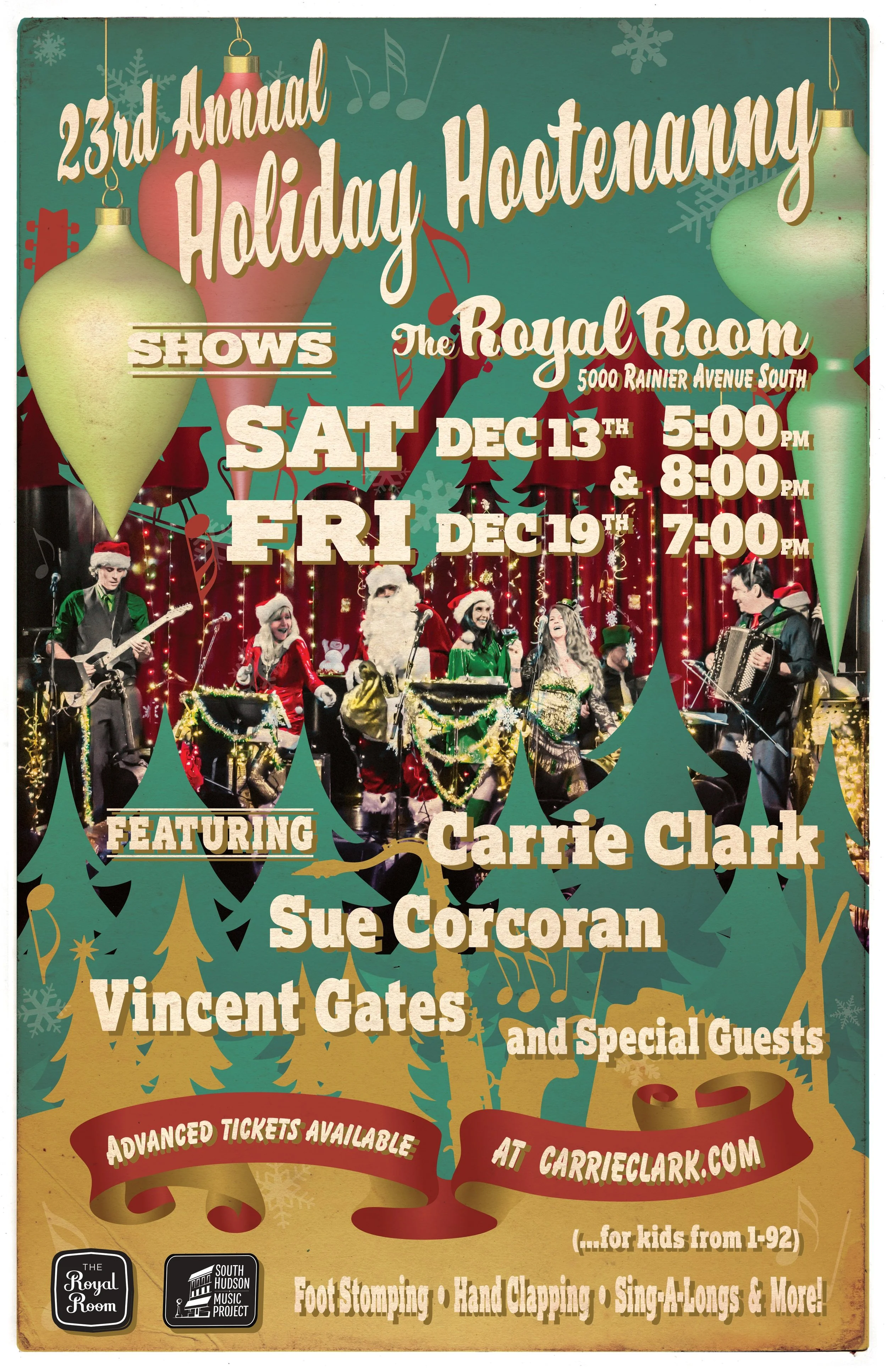 Tickets available now for the 23rd Annual Holiday Hootenanny!