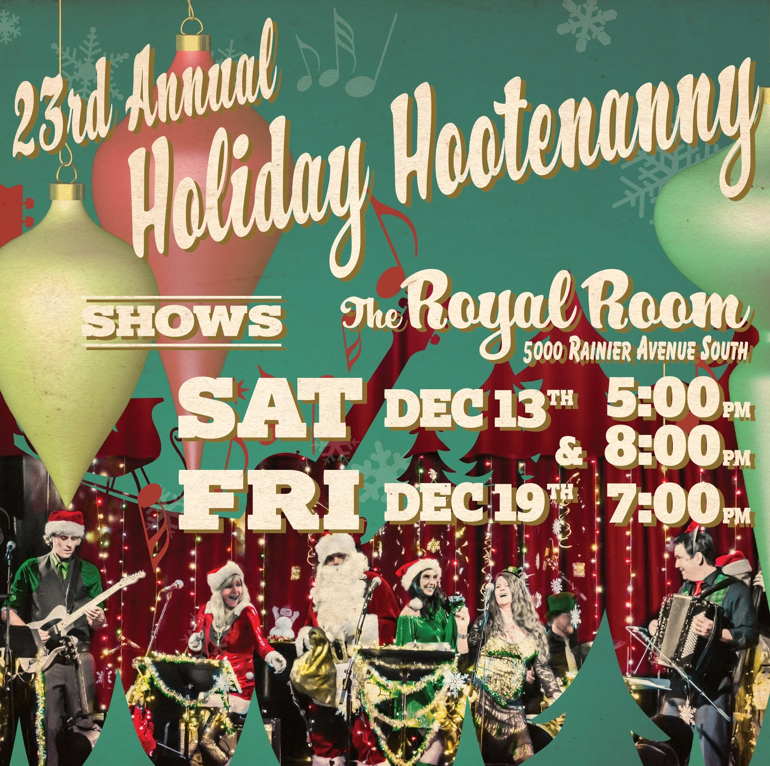23rd Annual Holiday Hootenanny starts this Saturday, 12/13 do you have your tickets?
