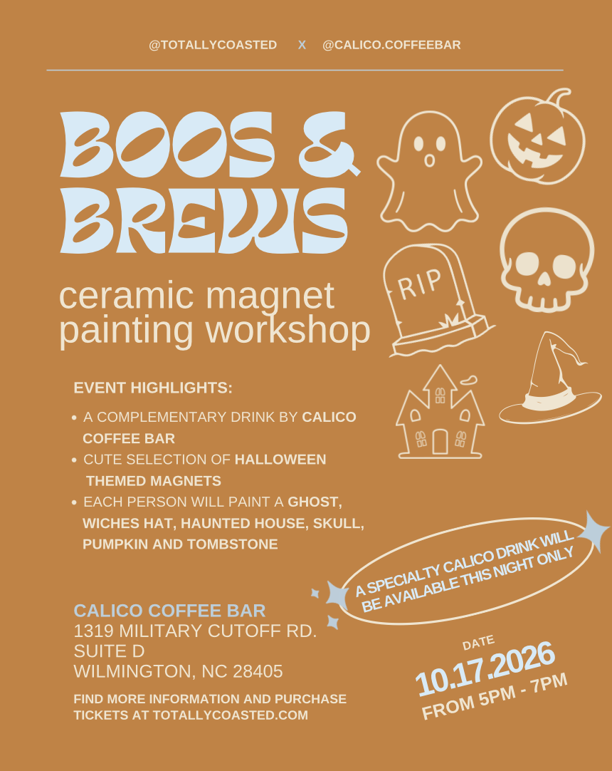 Boos & Brews | Ceramic Magnet Painting Workshop