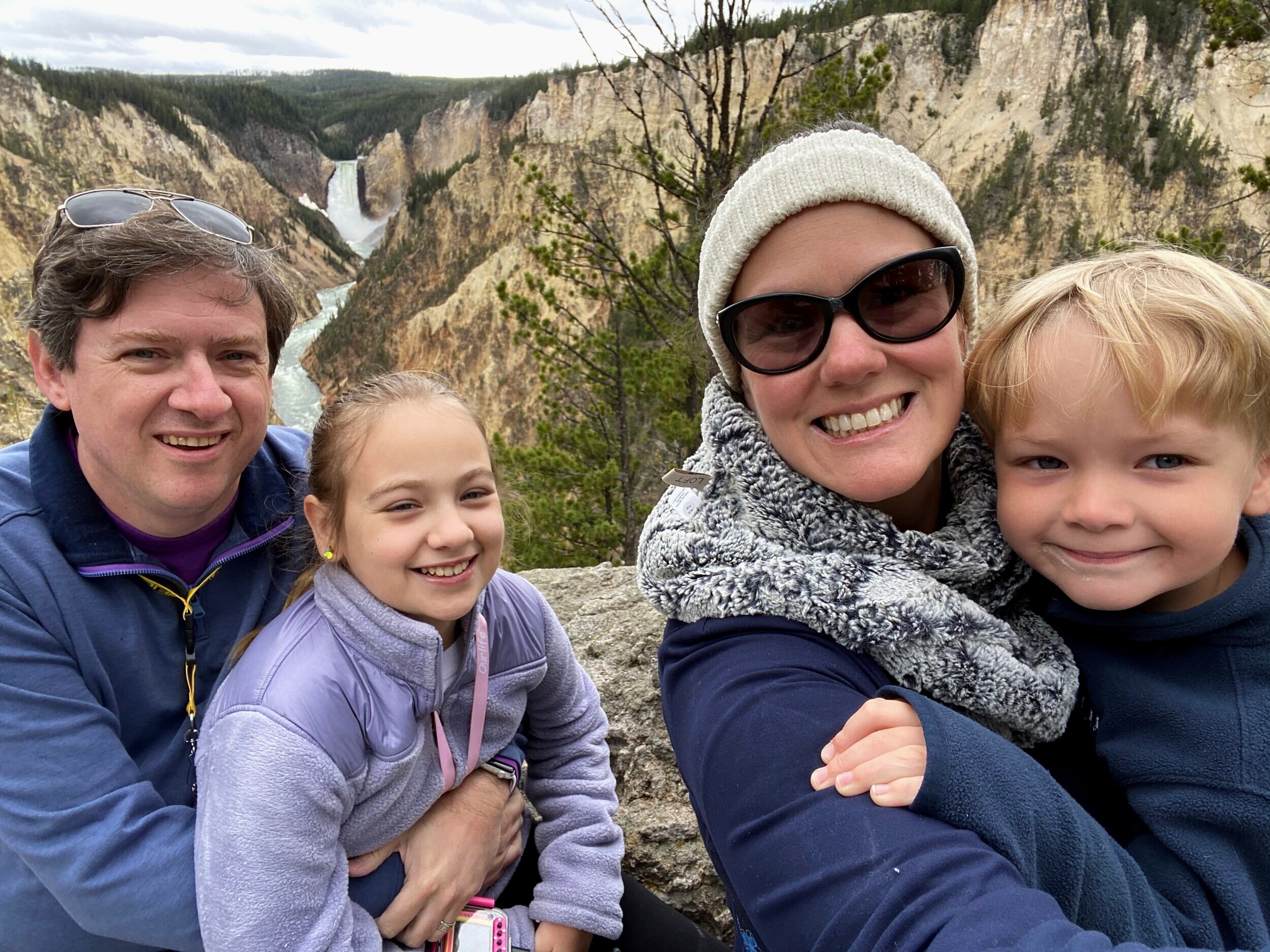 Yay!  I just figured out how to change the picture and put up a picture that is actually us.  This is our family at the Grand Canyon of Yellowstone.  We look forward to getting to know you on this journey!