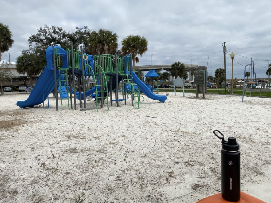 Bonus: A place to run and play while parents get lunch together!, personal photo, 2/12/21