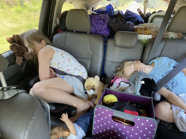 When all else fails, you can always just sleep in the car! Photo by Karen Boudreaux, June 6, 2020