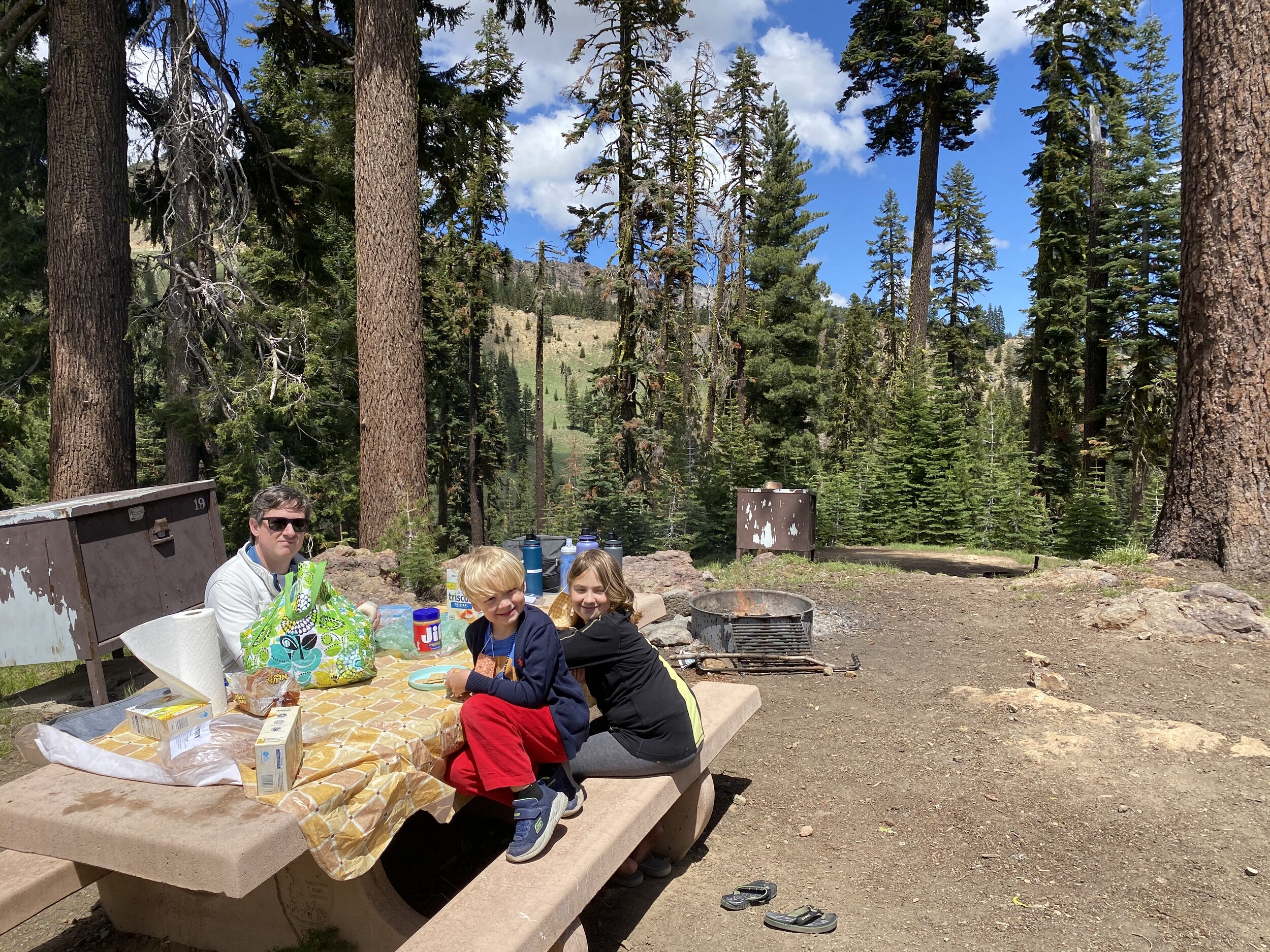 A relaxing picnic and campfire at the lovely Kohm Yah-Mah-Nee Visitor’s Center.  Photo by Karen Boudreaux, June 8, 2021