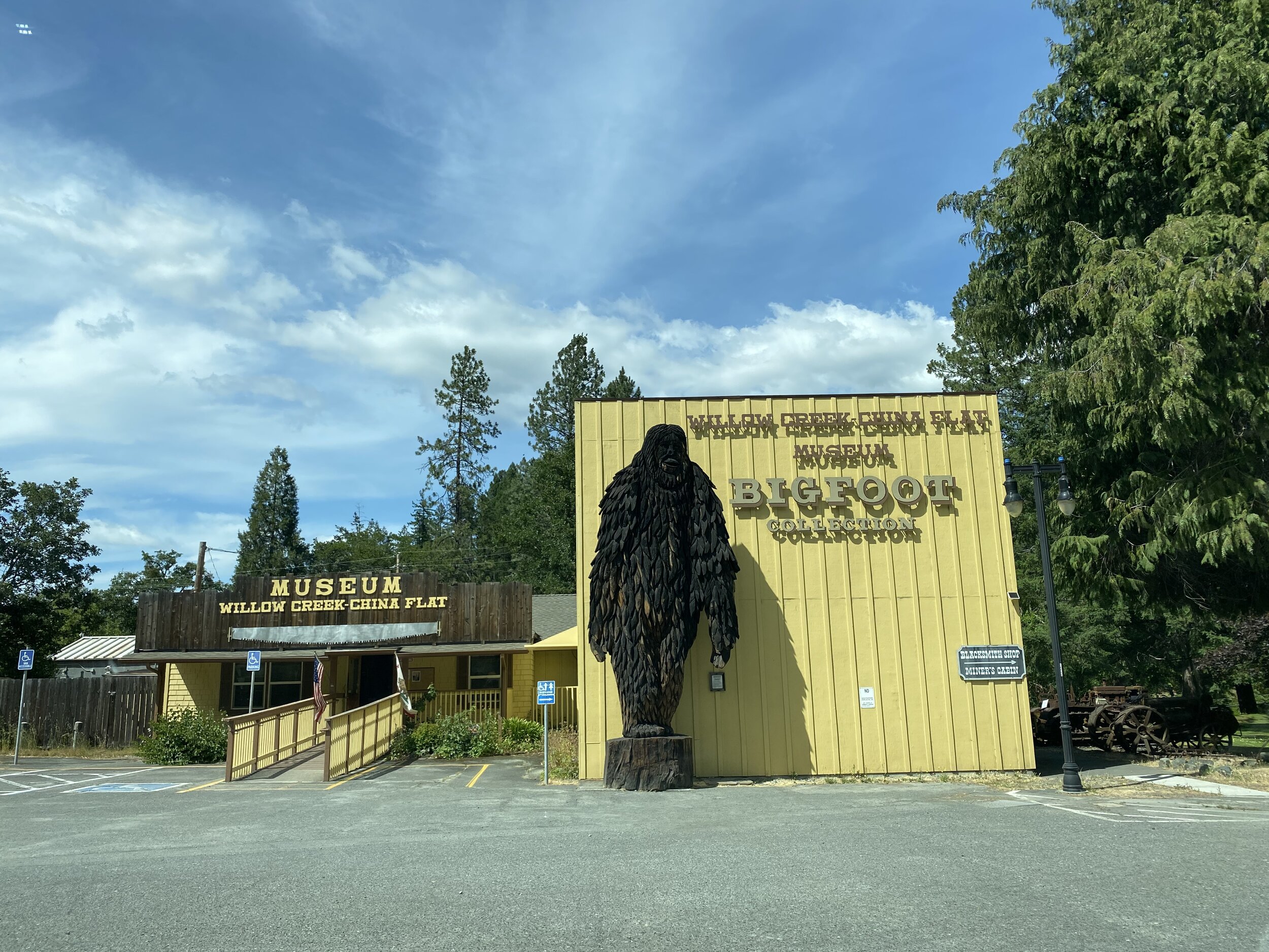 The Bigfoot Collection is fantastic in this Willow Creek - China Flat, CA museum.  Photo by Karen Boudreaux, June 10, 2021