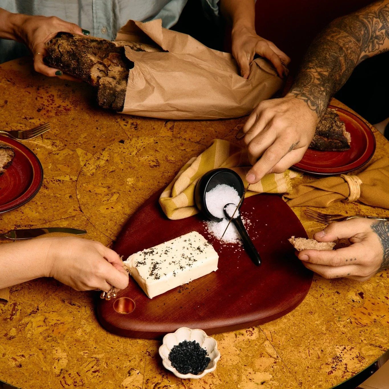 What's better than bread and butter? Mangia a tutti!!

Our Medium River Stone Cutting Board is in the shop now. Link in bio.