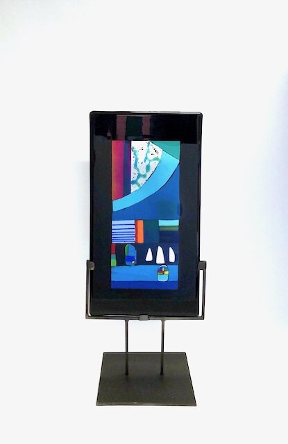 fused glass art, fused glass artist Jane Wright London Ontario, kiln formed glass art