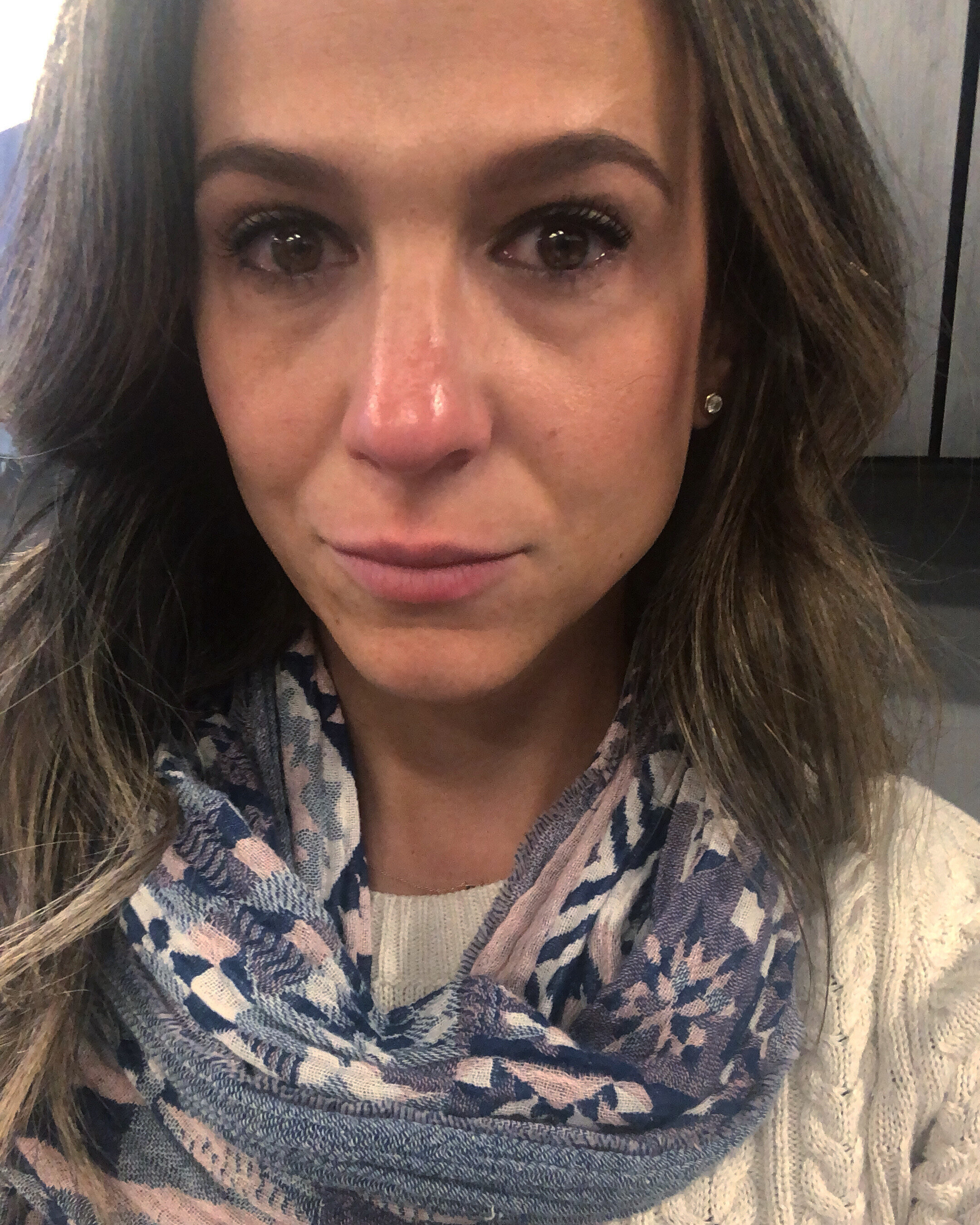 monica caron crying due to secondary infertility