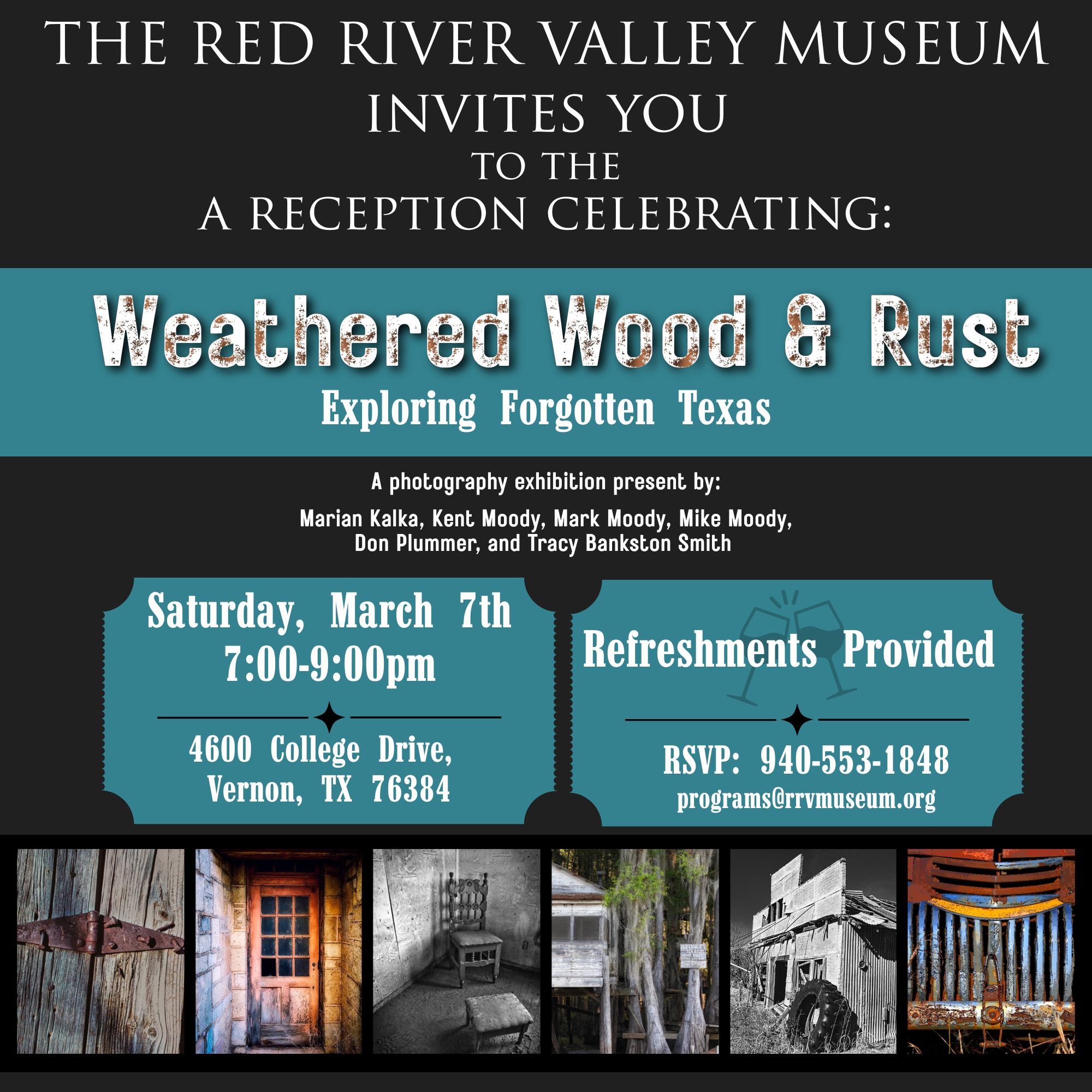 You're Invited: 'Weathered Wood &amp; Rust' Reception