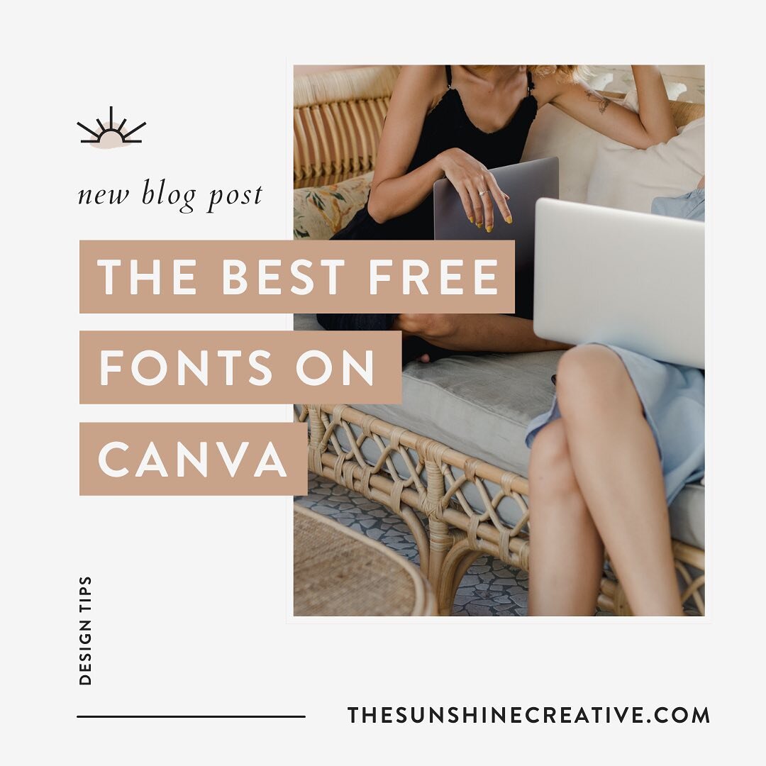 The Best Free Fonts on Canva

A new blog post is up, and in it I&rsquo;m covering which fonts I recommend using on the free version of Canva.

Canva is a fantastic tool for small business owners on a budget and especially for those trying to DIY thei