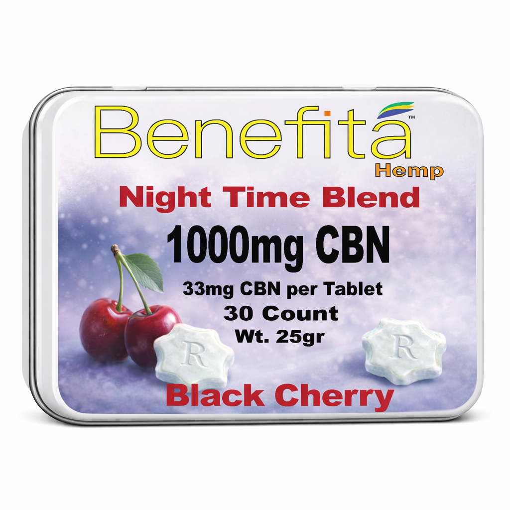Night-Time Blend Black Cherry CBN Tablets (1000mg)