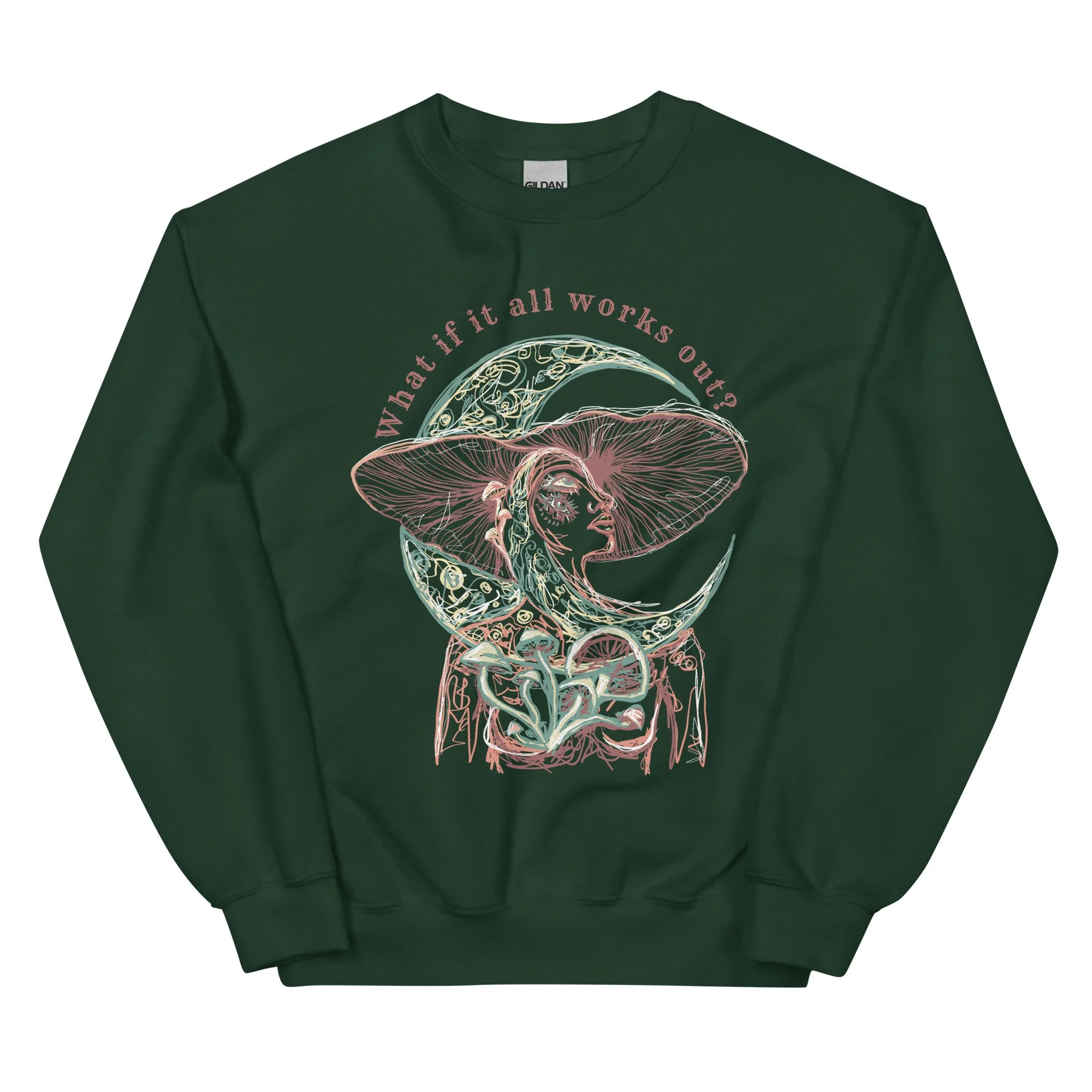 unisex-crew-neck-sweatshirt-forest-green-front-69efe39c75577.jpg