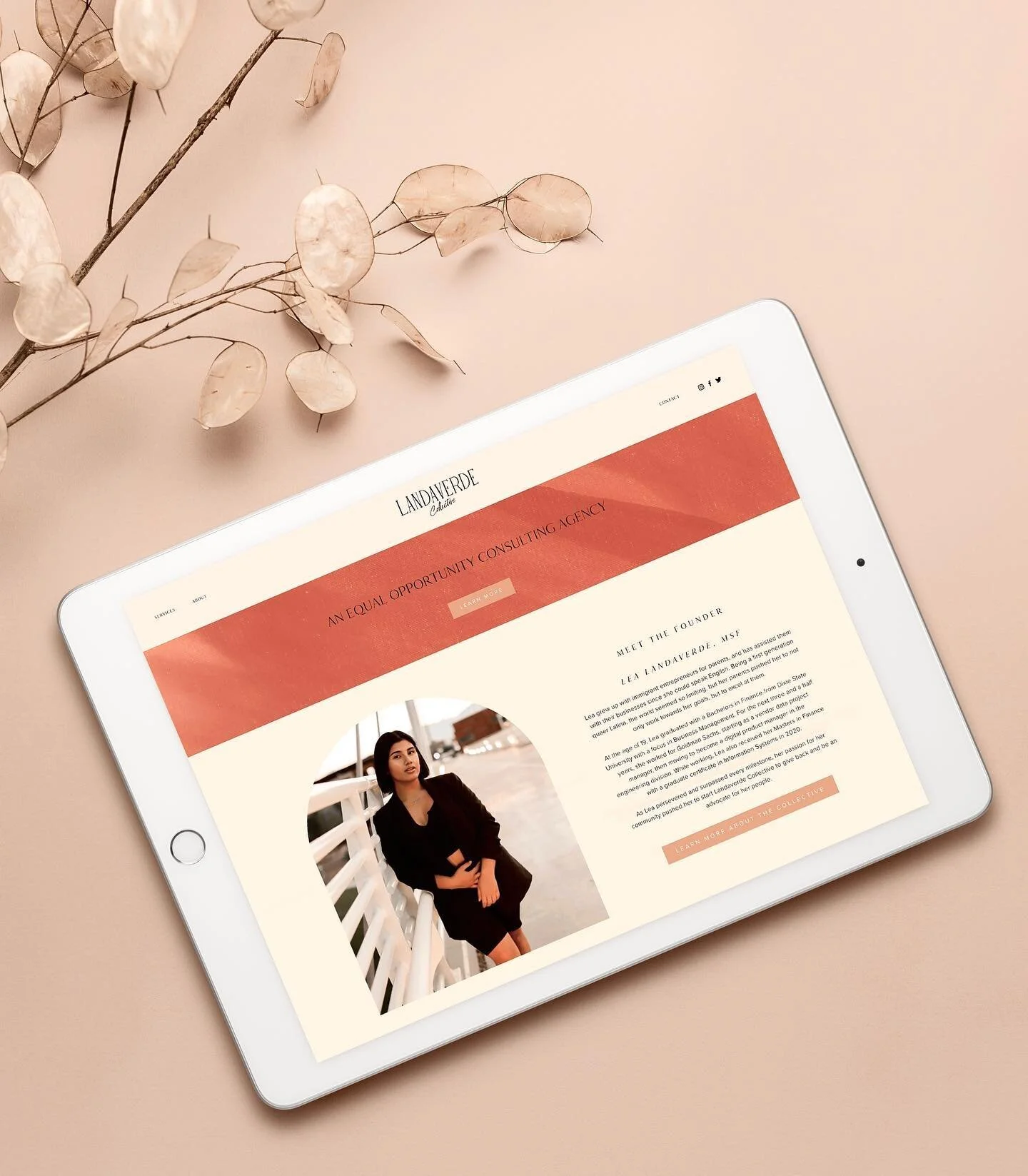 Happy Website Launch Day to @landaverdecollective&nbsp;🎉🎉

Landaverde Collective is an equal opportunity consulting agency, offering business consulting services to members of the BIPOC and LGBTQ+ communities. Lea is so passionate about what she do