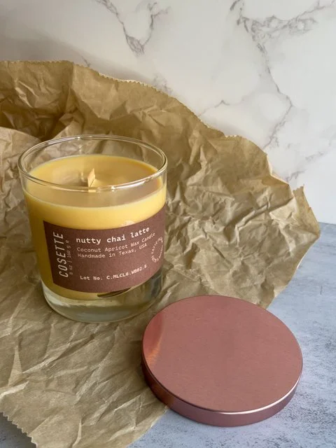 Nutty Chai Latte Candle - wooden wick