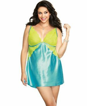 Seductive Satin Chemise Set