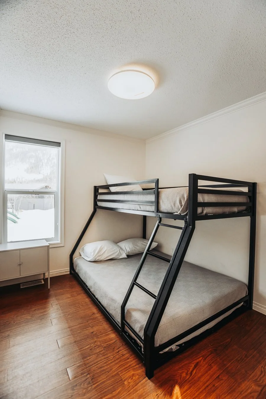 Metal bunk beds in Hatchery Cabin 6