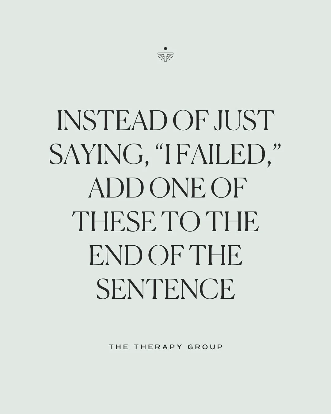 Failure language sticks fast, especially when you&rsquo;re already overwhelmed. These reframes help you see the full picture instead of reducing yourself to one moment. Growth is messy. Effort counts. 
&bull;
&bull;
&bull;
If you&rsquo;re looking for