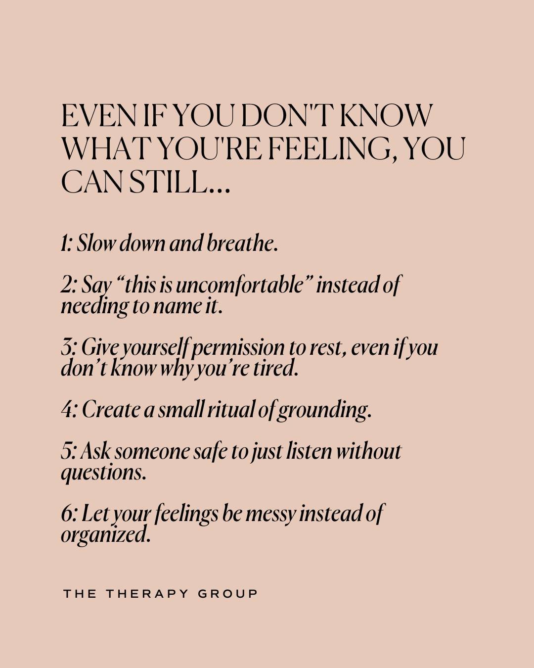 Not every emotion comes with a clear label.

Some show up as heaviness, restlessness, or quiet exhaustion.

You can offer yourself rest without an explanation.

Gentle care can come before understanding.
&bull;
&bull;
&bull;
If you&rsquo;re looking f