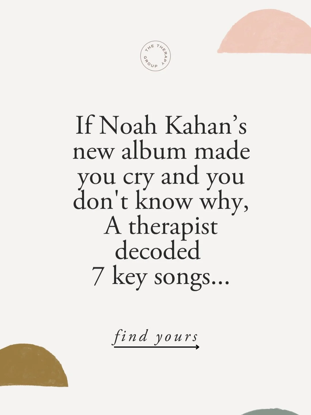 If Noah Kahan&rsquo;s new album made you sob in your car and you don&rsquo;t know why, your song is in here

A therapist decoded 7 key songs on The Great Divide.
Each one is about a specific kind of relational pain -
avoidant attachment, eldest daugh