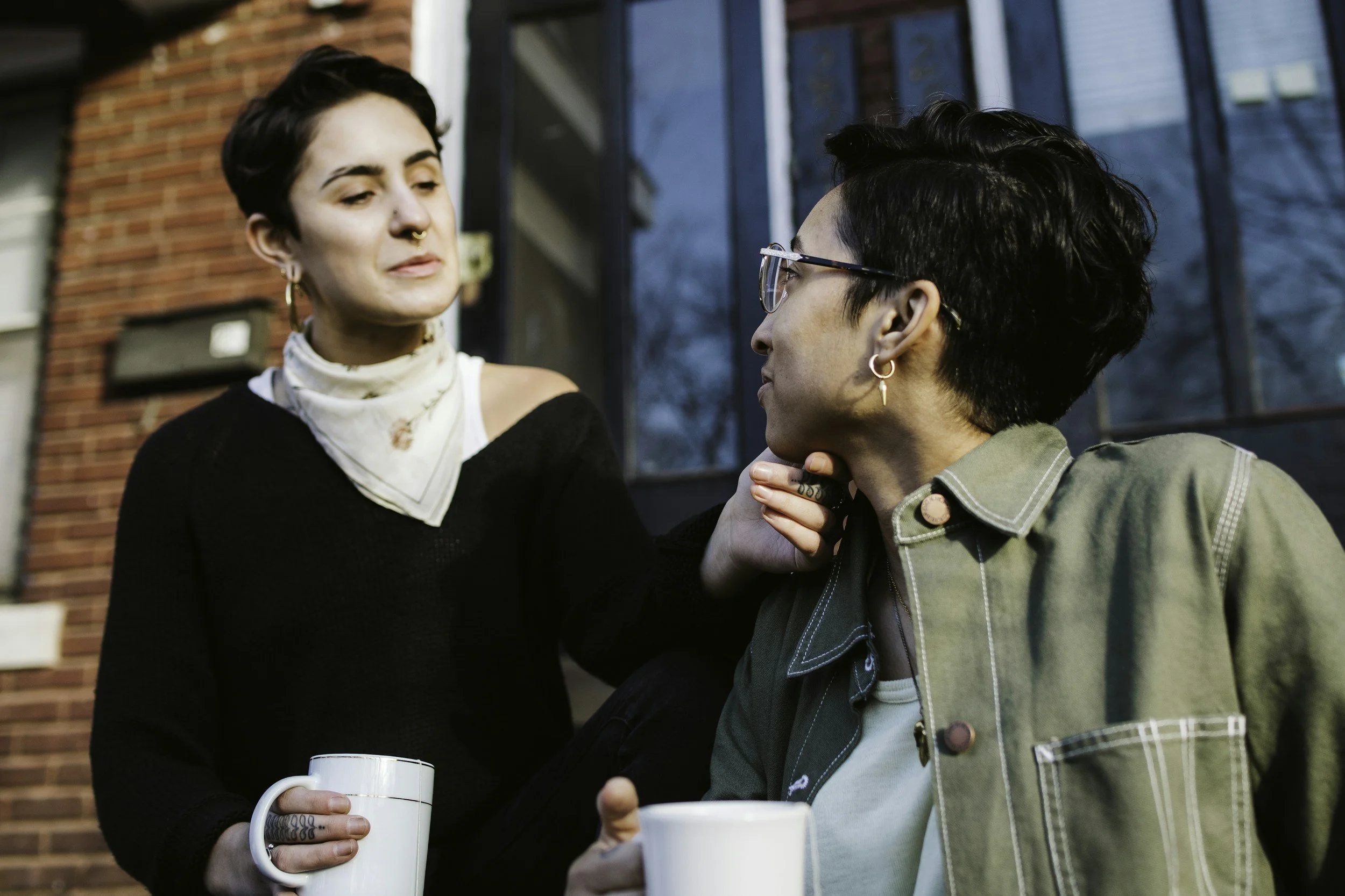 A friend offering support and connection after a herpes diagnosis