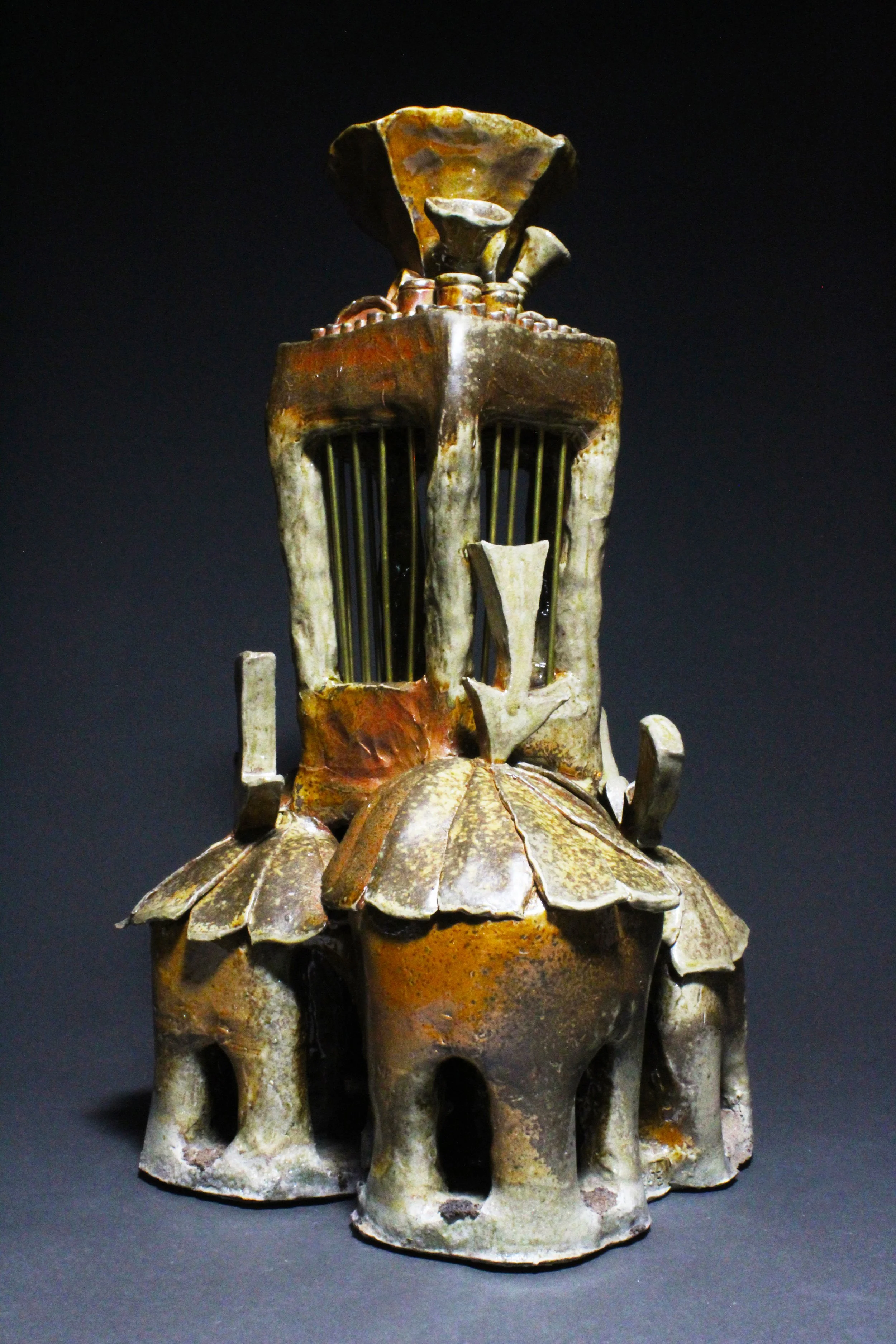 Mill Town Circus 
Stoneware, Brass
14 x 11 x 20”
