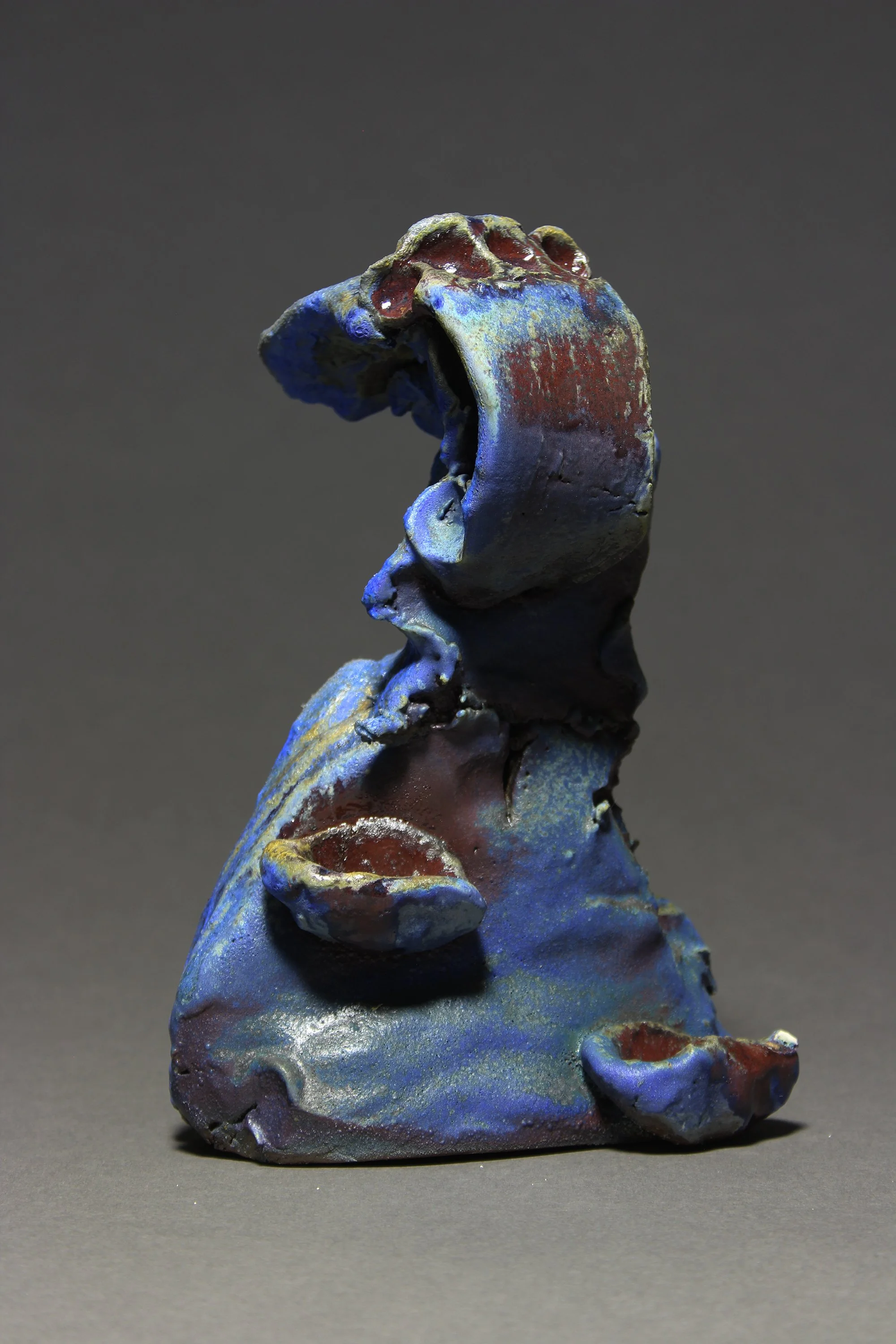 The Blues
Stoneware and Barium Glaze (woodfired)
