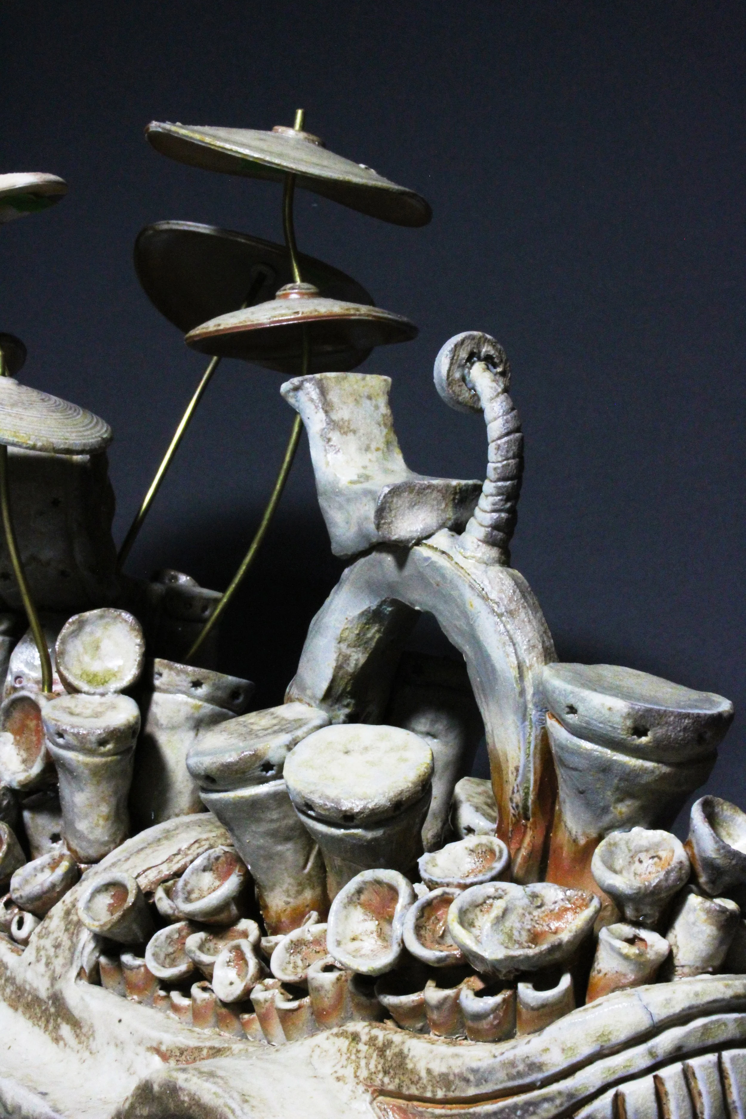 Speed of Sound
Stoneware, Brass, Copper
18 x 9 x 16”
