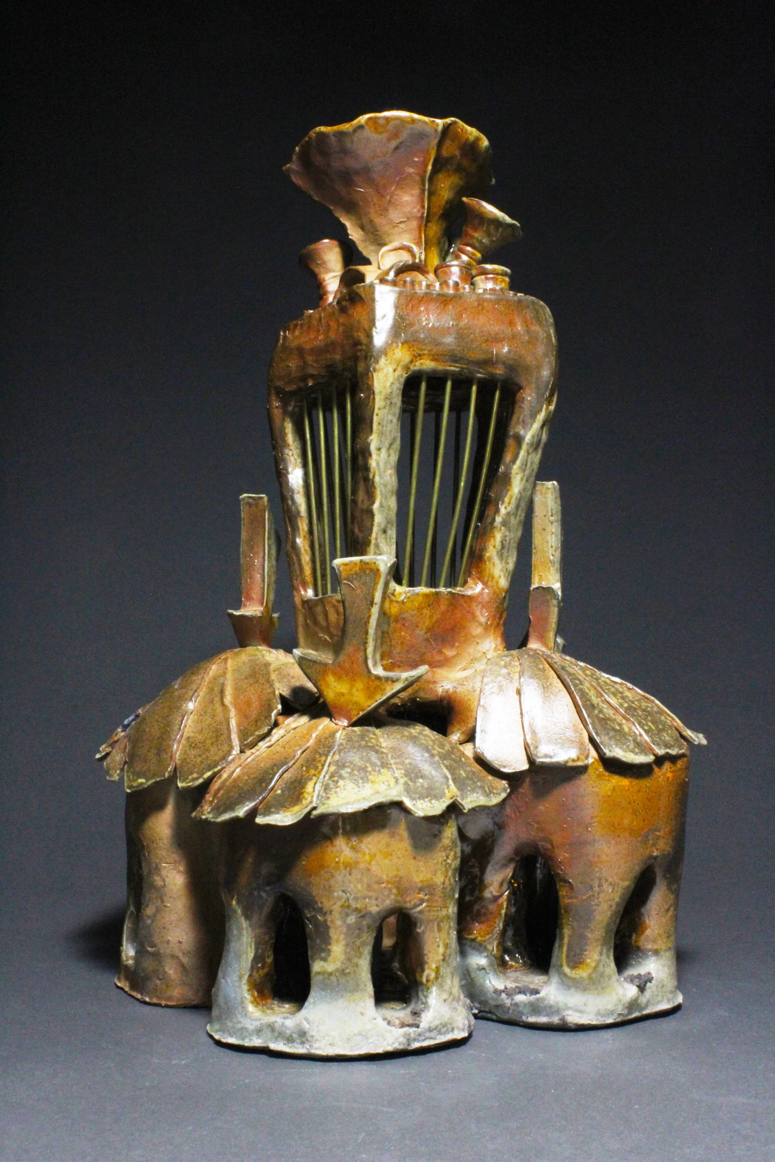 Mill Town Circus 
Stoneware, Brass
14 x 11 x 20”
