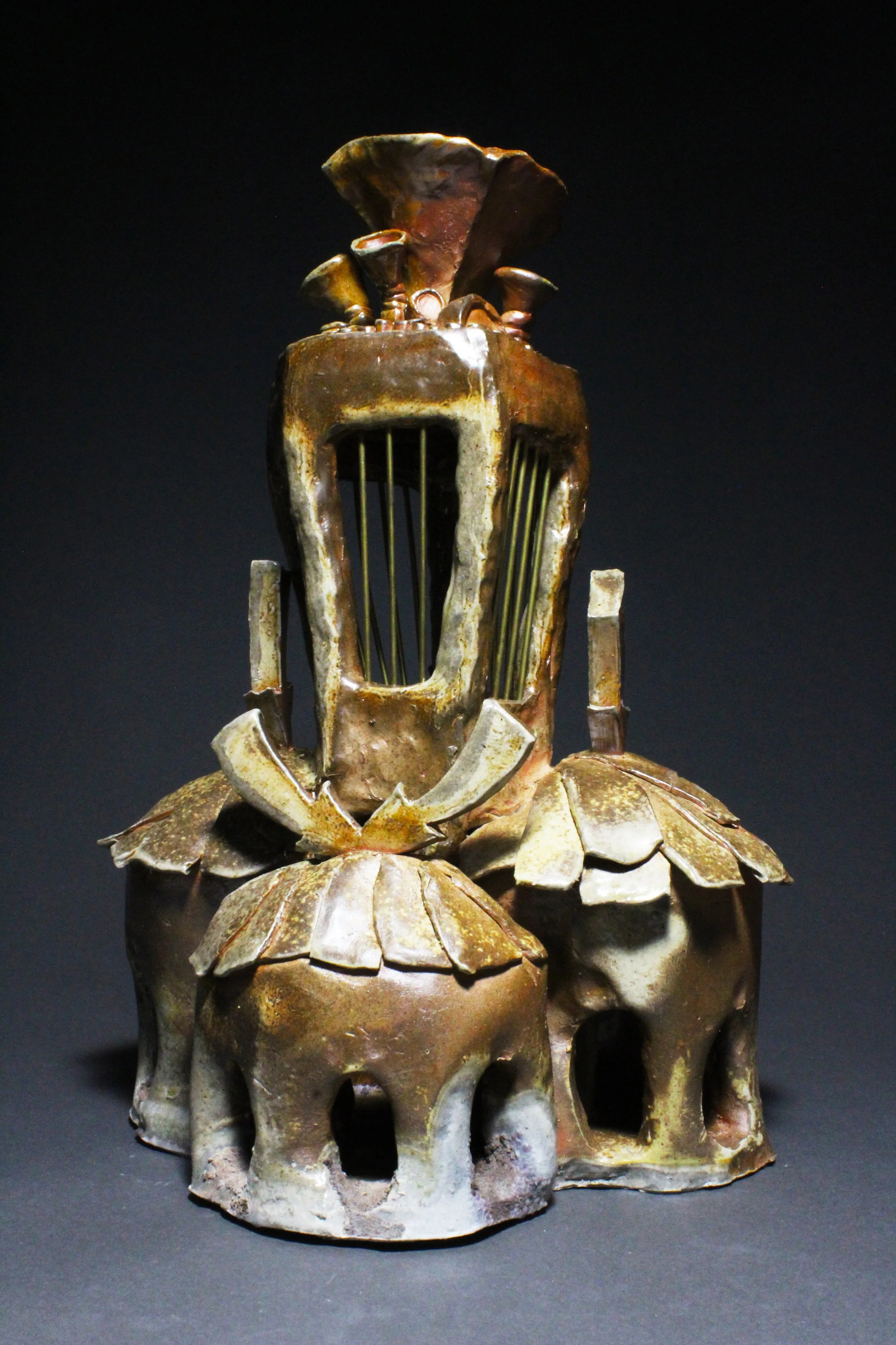Mill Town Circus 
Stoneware, Brass
14 x 11 x 20”
