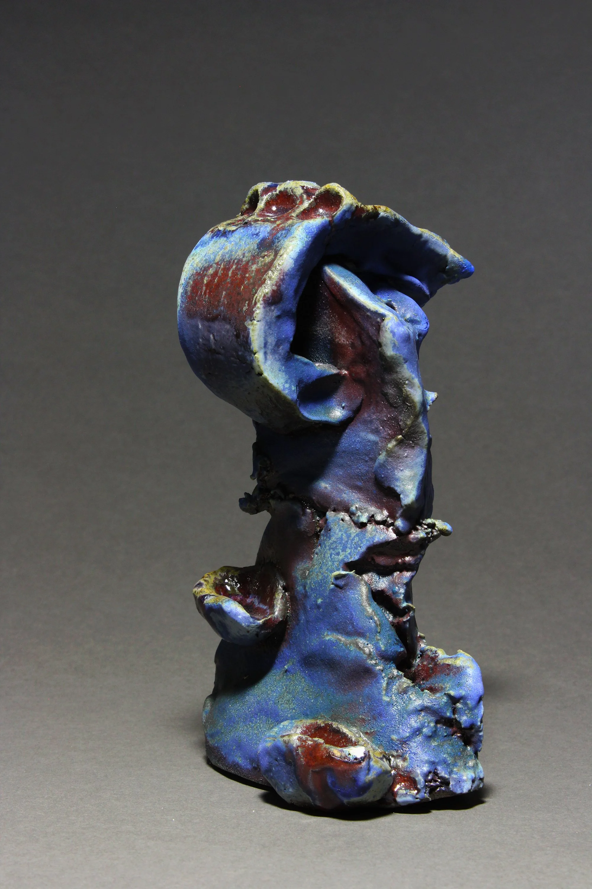 The Blues
Stoneware and Barium Glaze (woodfired)

