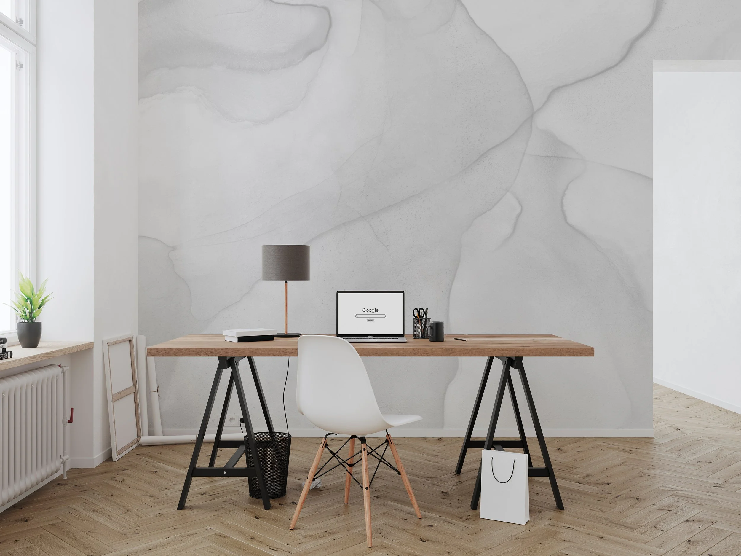 Softened Gray  |  Quick Ship Mural
