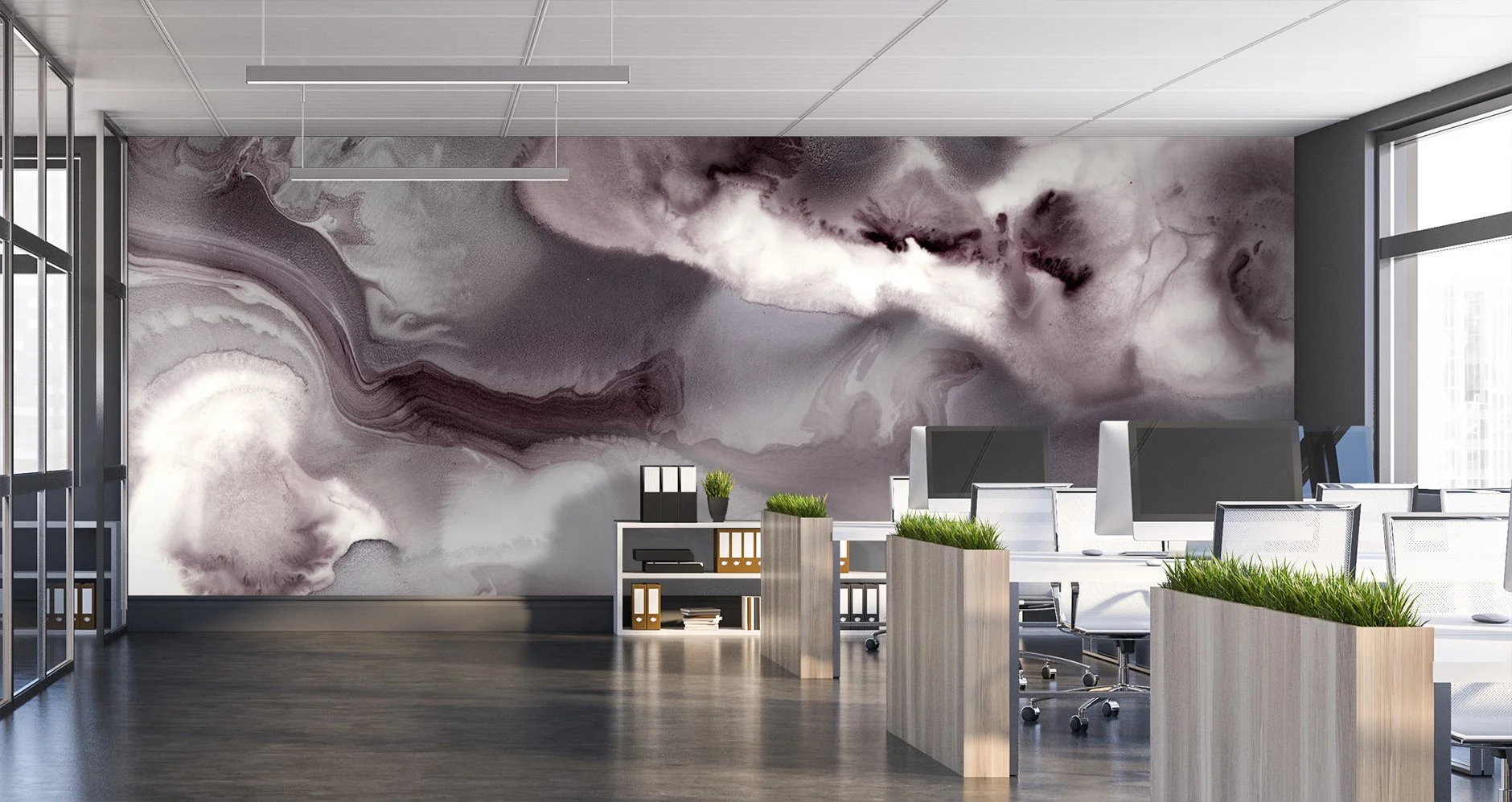 Misty Mauve  |  Made to Measure Mural