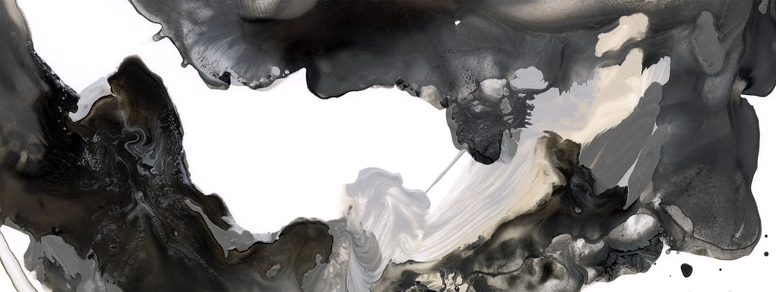 Black & Cream Bloom  |  Made to Measure Mural