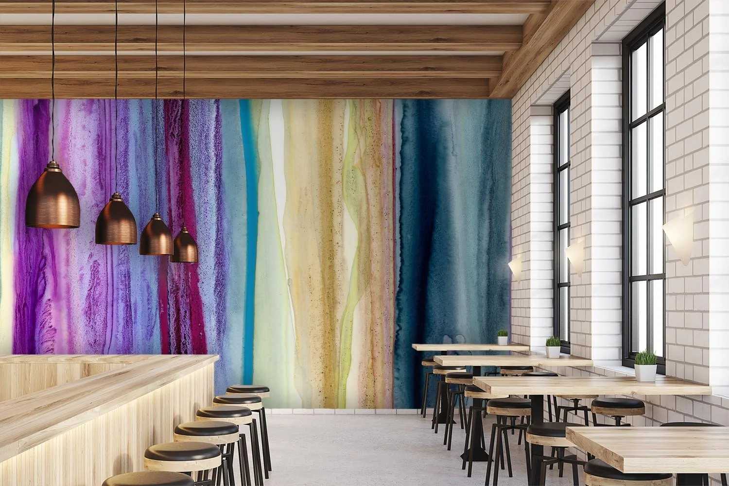 Spectrum Drips  |  Quick Ship Mural