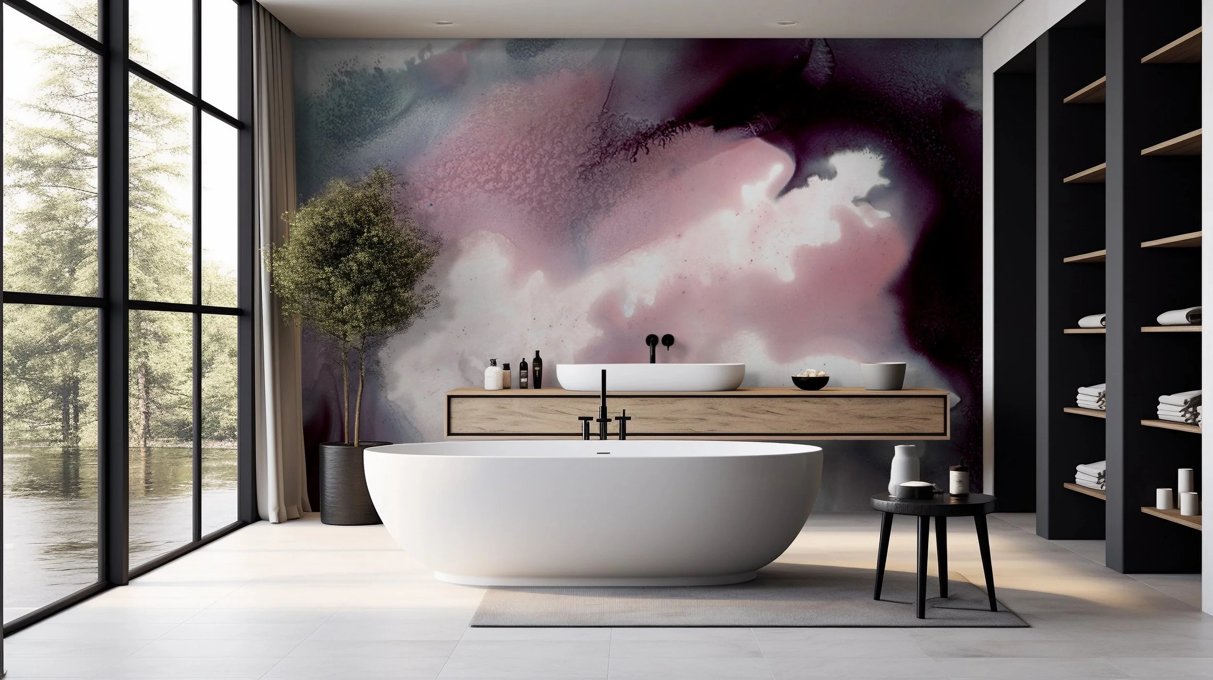 Mulberry Wine  |  Made to Measure Mural