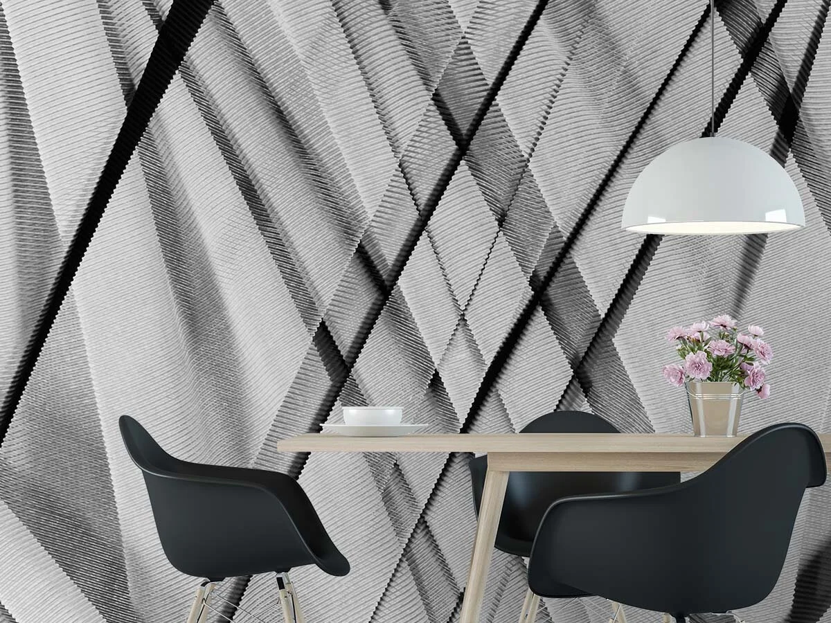 Moulage Moderne Gris  |  Made to Measure Mural