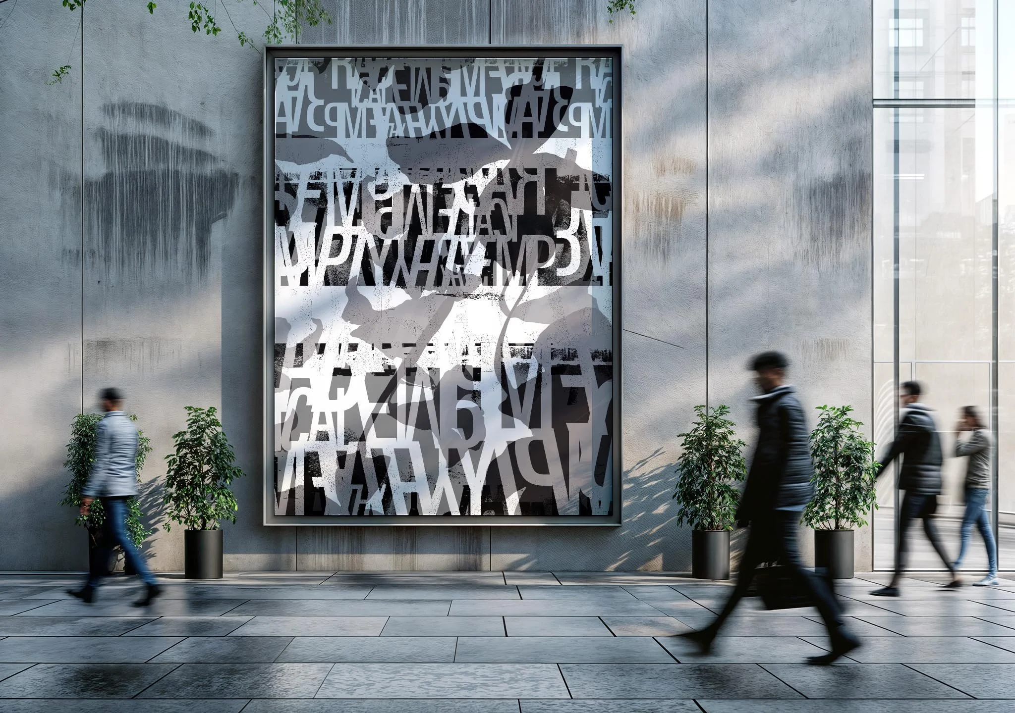 Reimagine in Charcoal  |  Quick Ship Mural