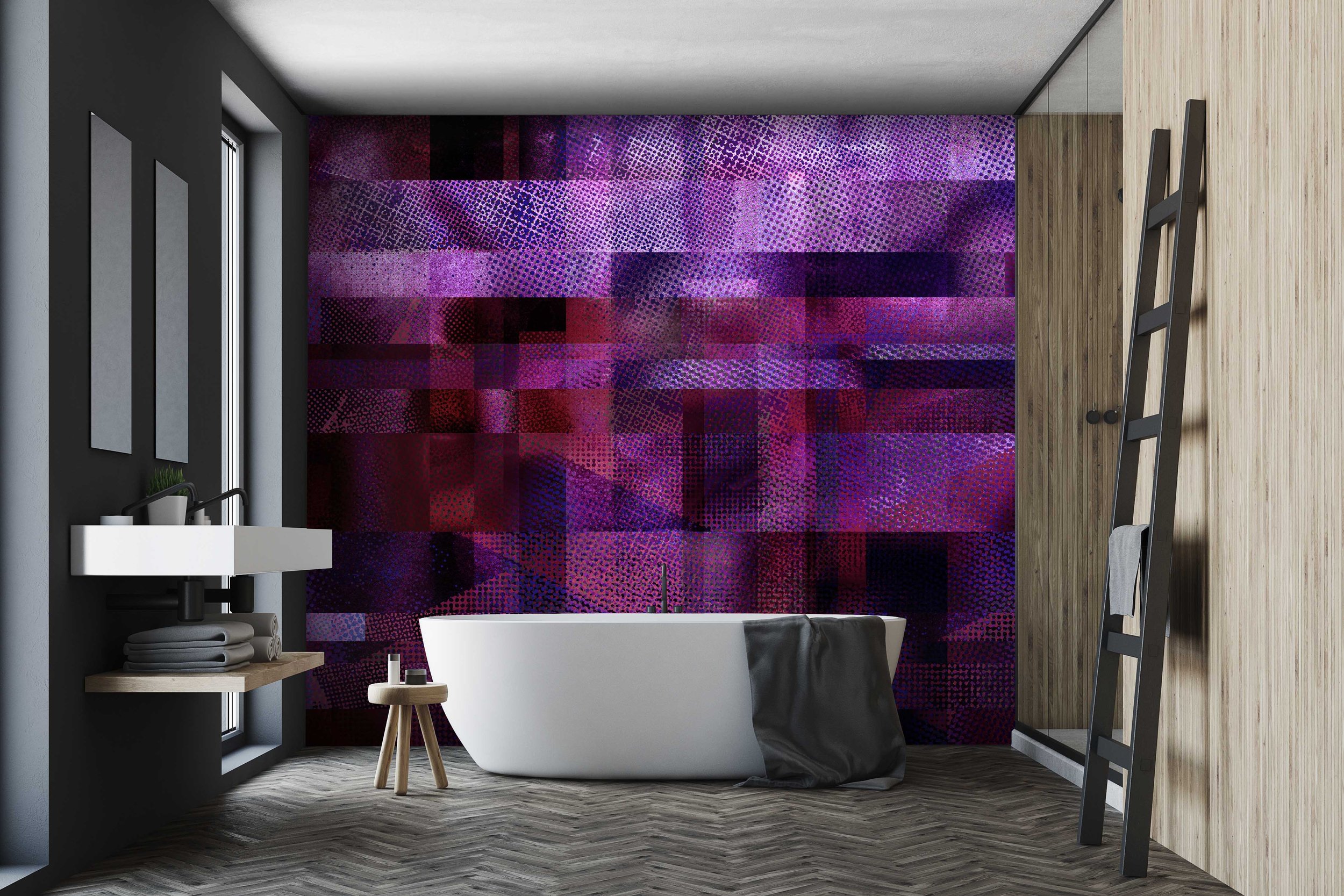 Glass Ceiling in Orchid  |  Quick Ship Mural