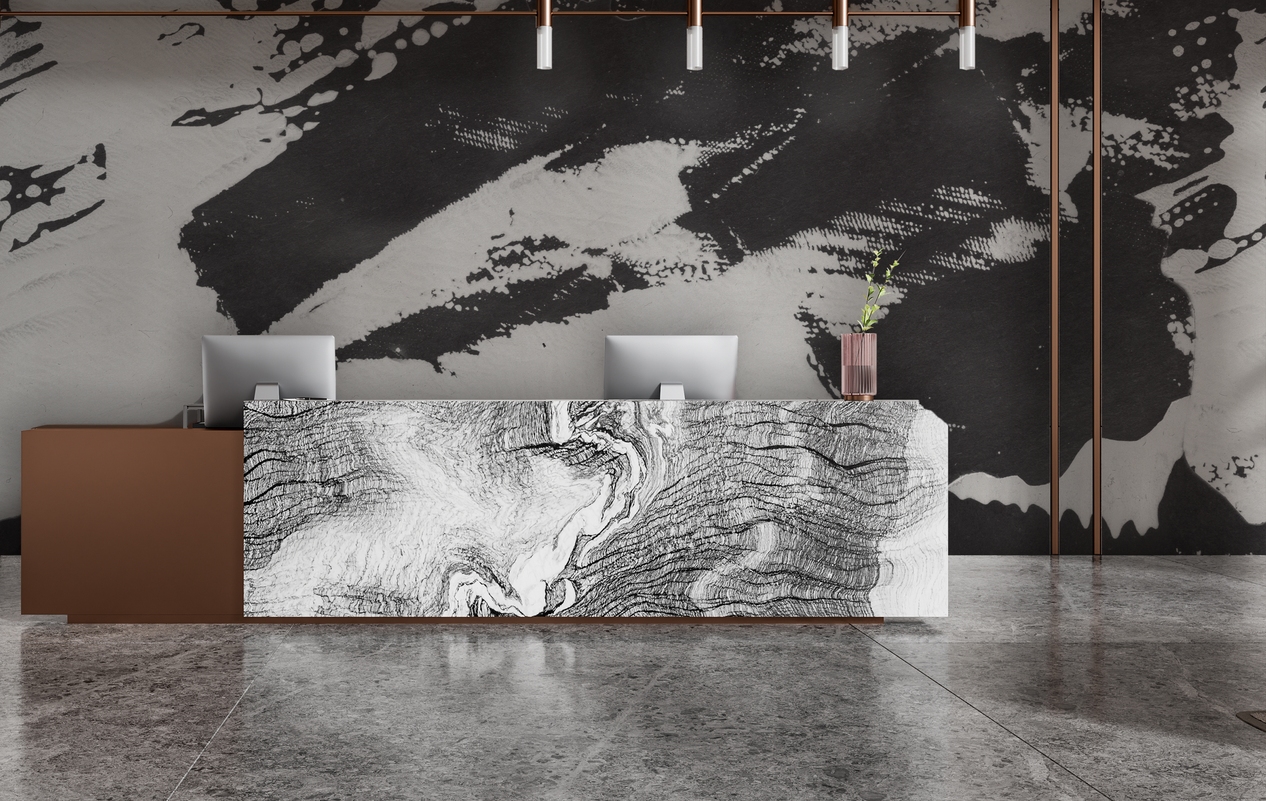 Half Dome in Cinder   |  Quick Ship Mural