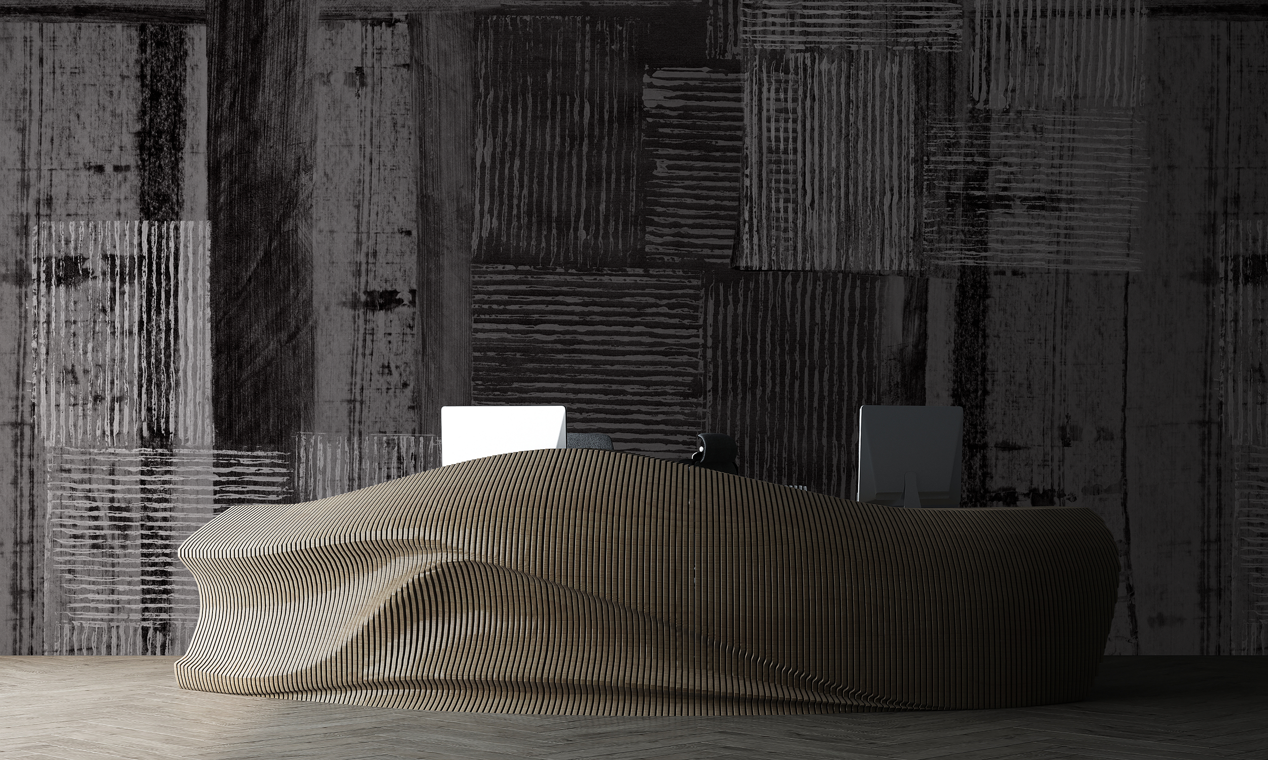 Redwoods in Cinder  |  Quick Ship Mural