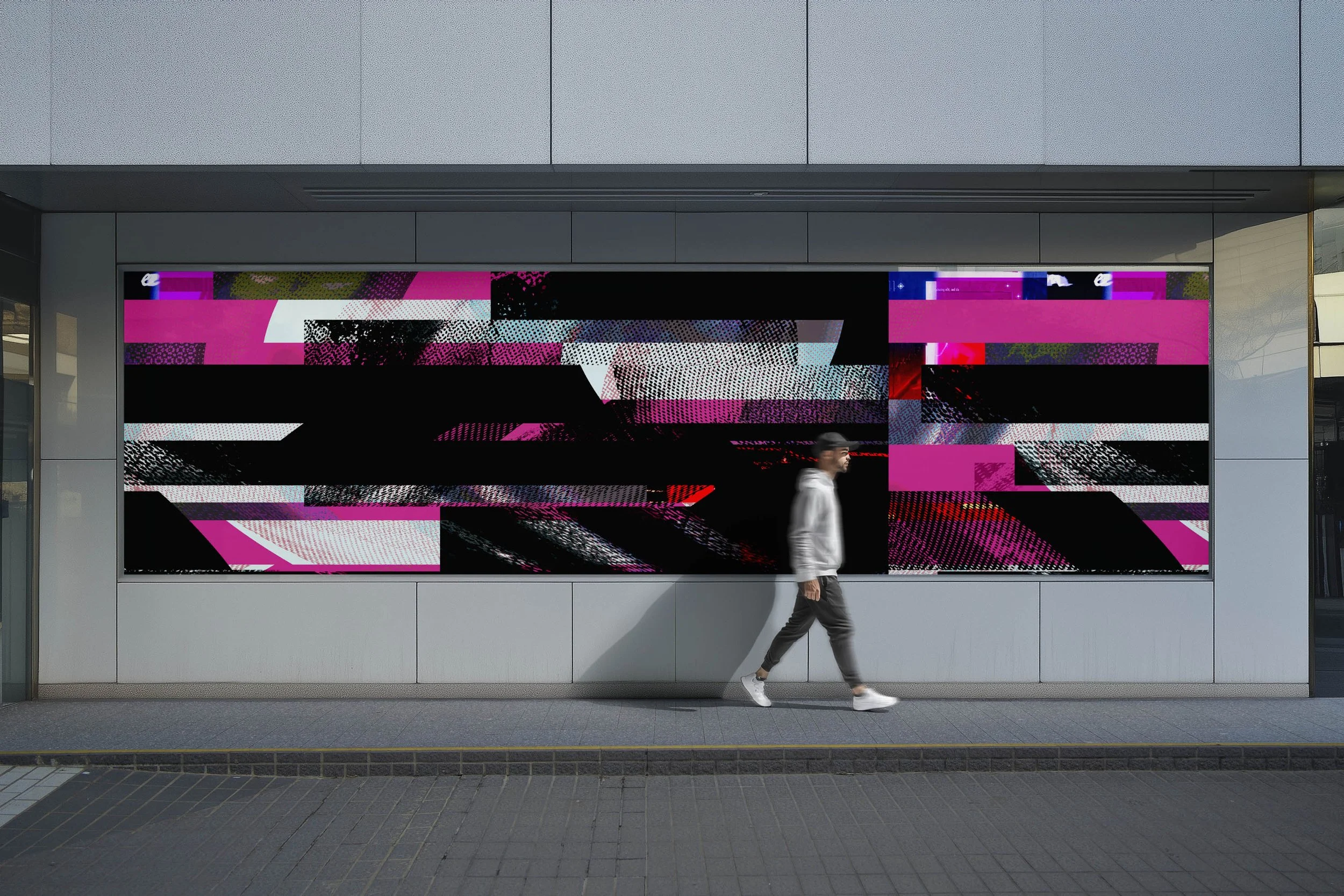 Catalyze in Hot Pink  |  Quick Ship Mural