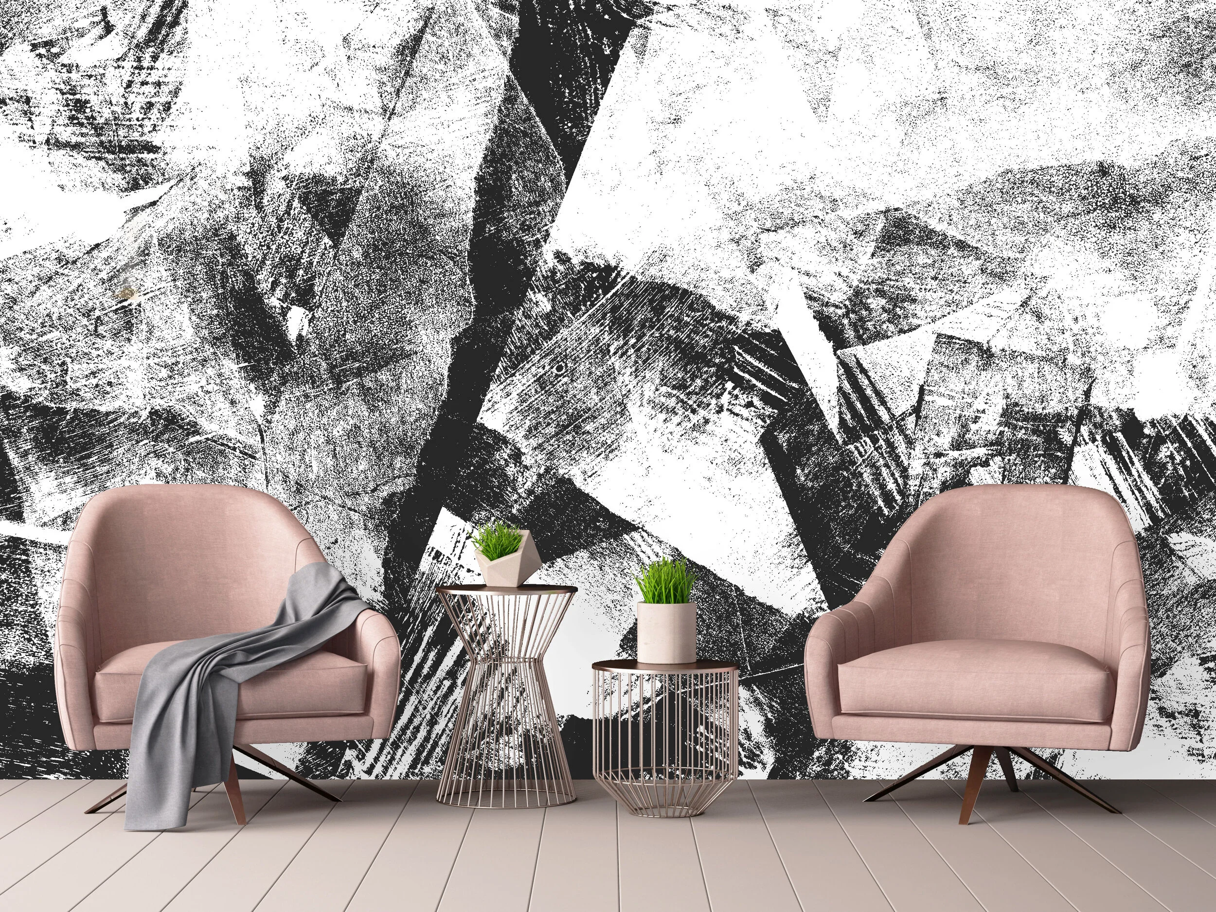 Subconscious Thought in Black & White  |  Made to Measure Mural