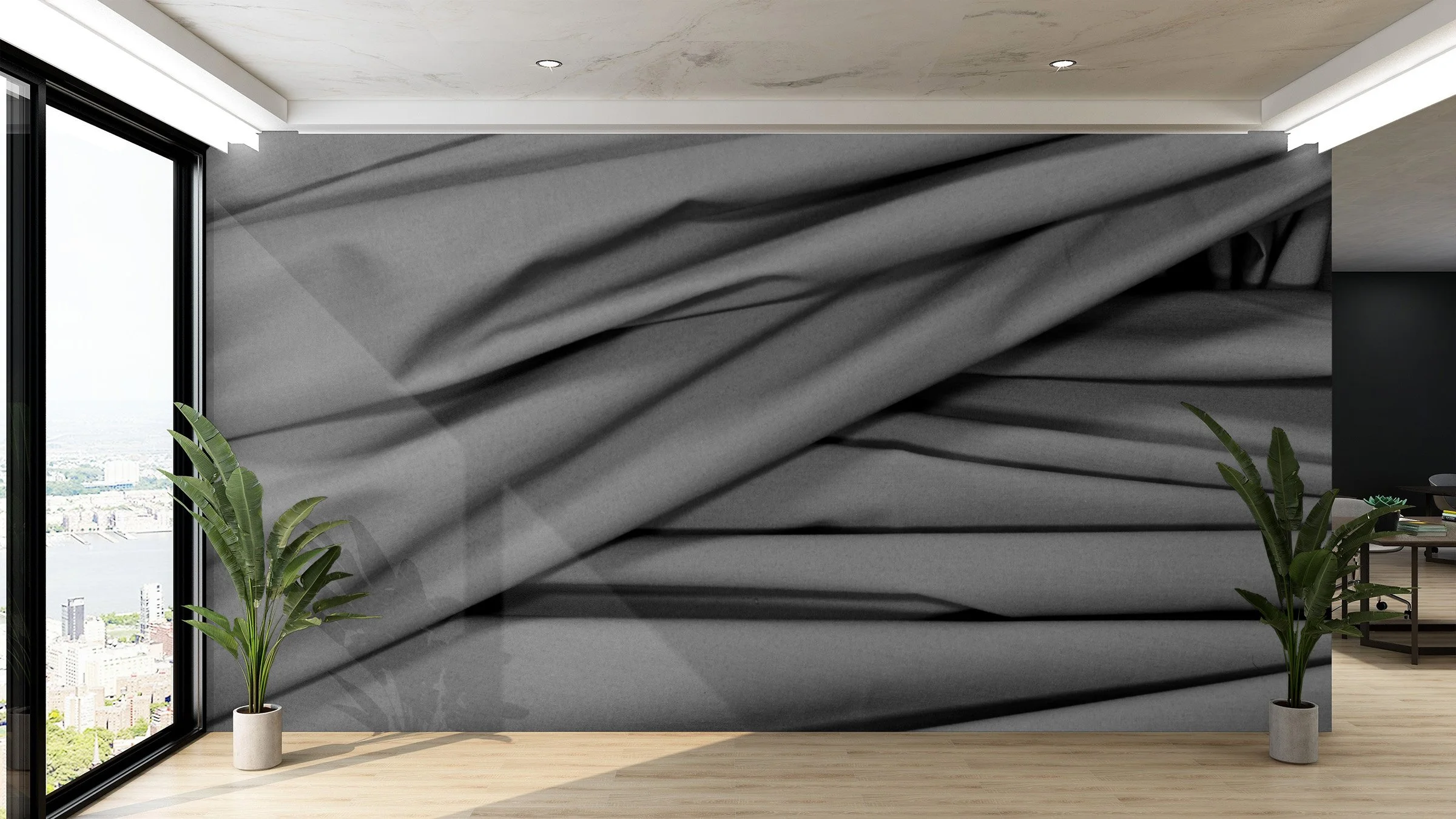 Rideaux Gris  |  Made to Measure Mural