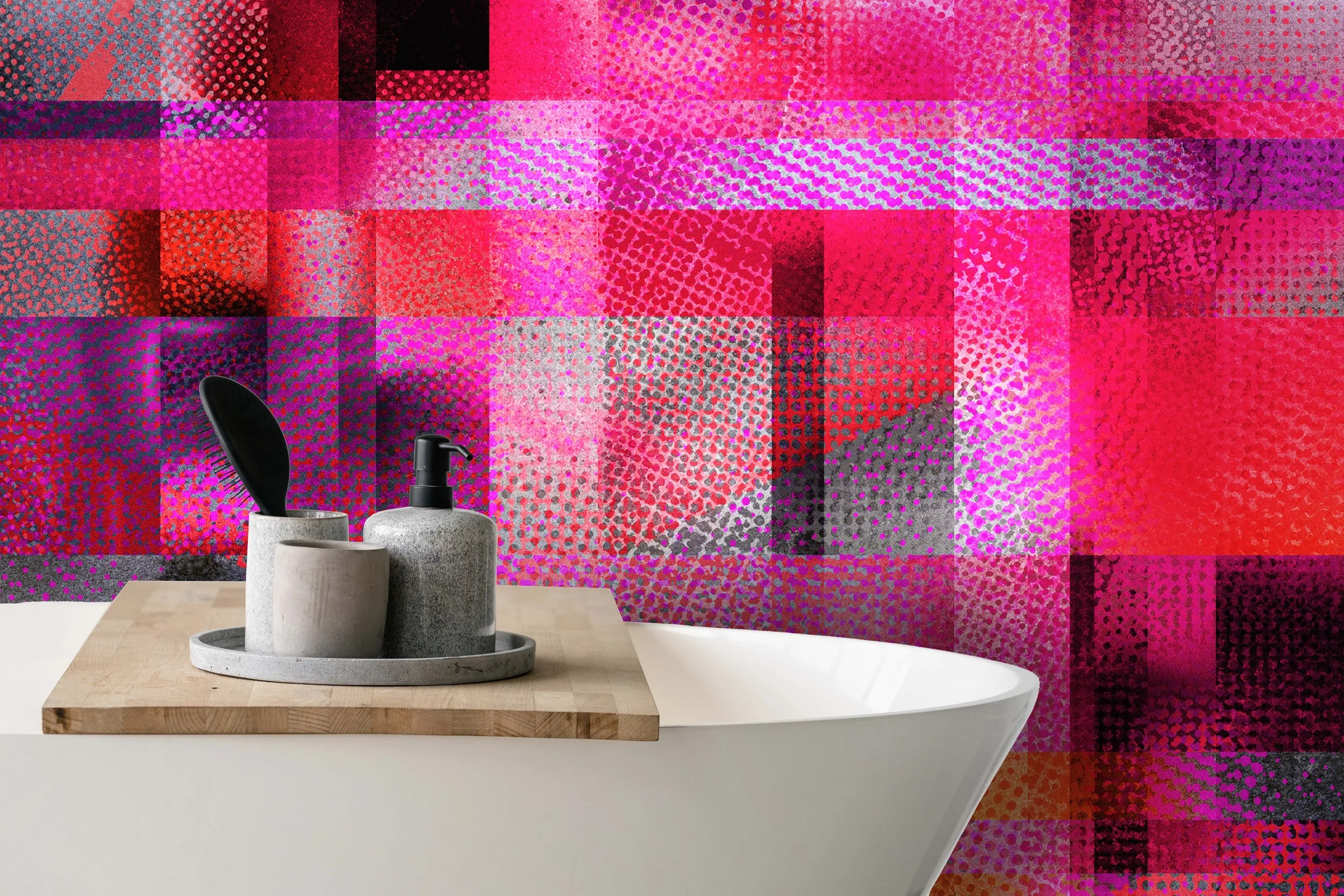 Glass Ceiling in Magenta  |  Quick Ship Mural